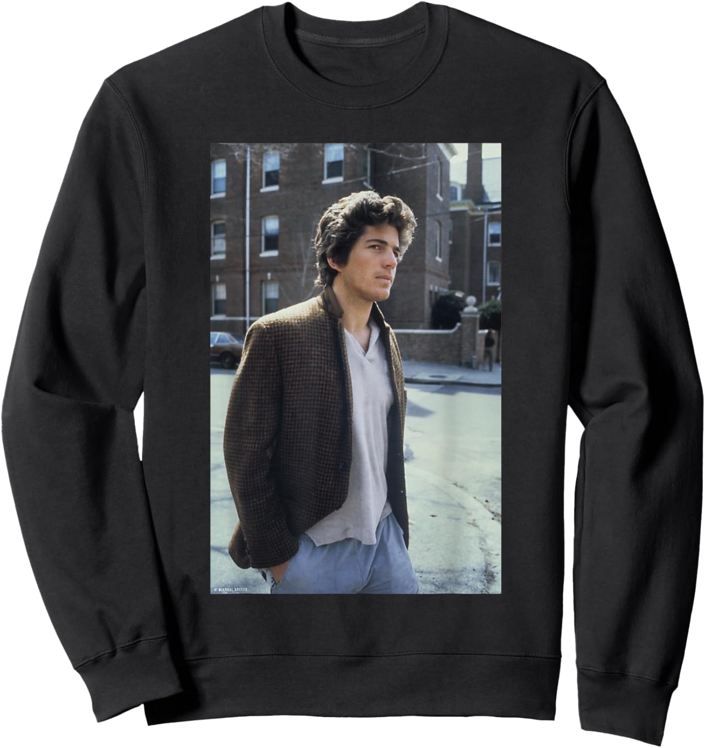 Journalist John F Kennedy JFK Jr by Michael Grecco Sweatshirt - Sweatshirt | Black