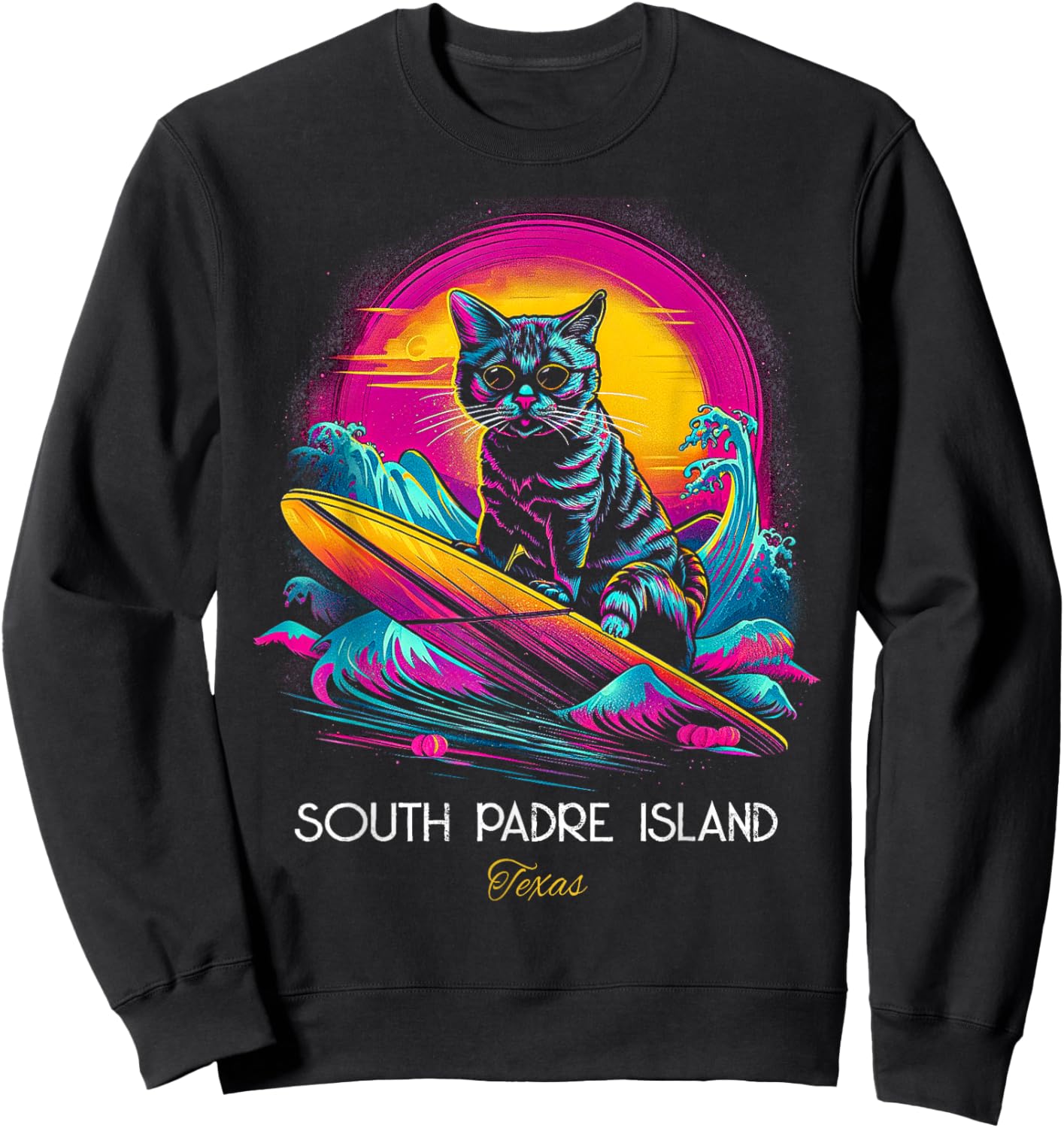 South Padre Island Texas Sweatshirt - Sweatshirt | Black