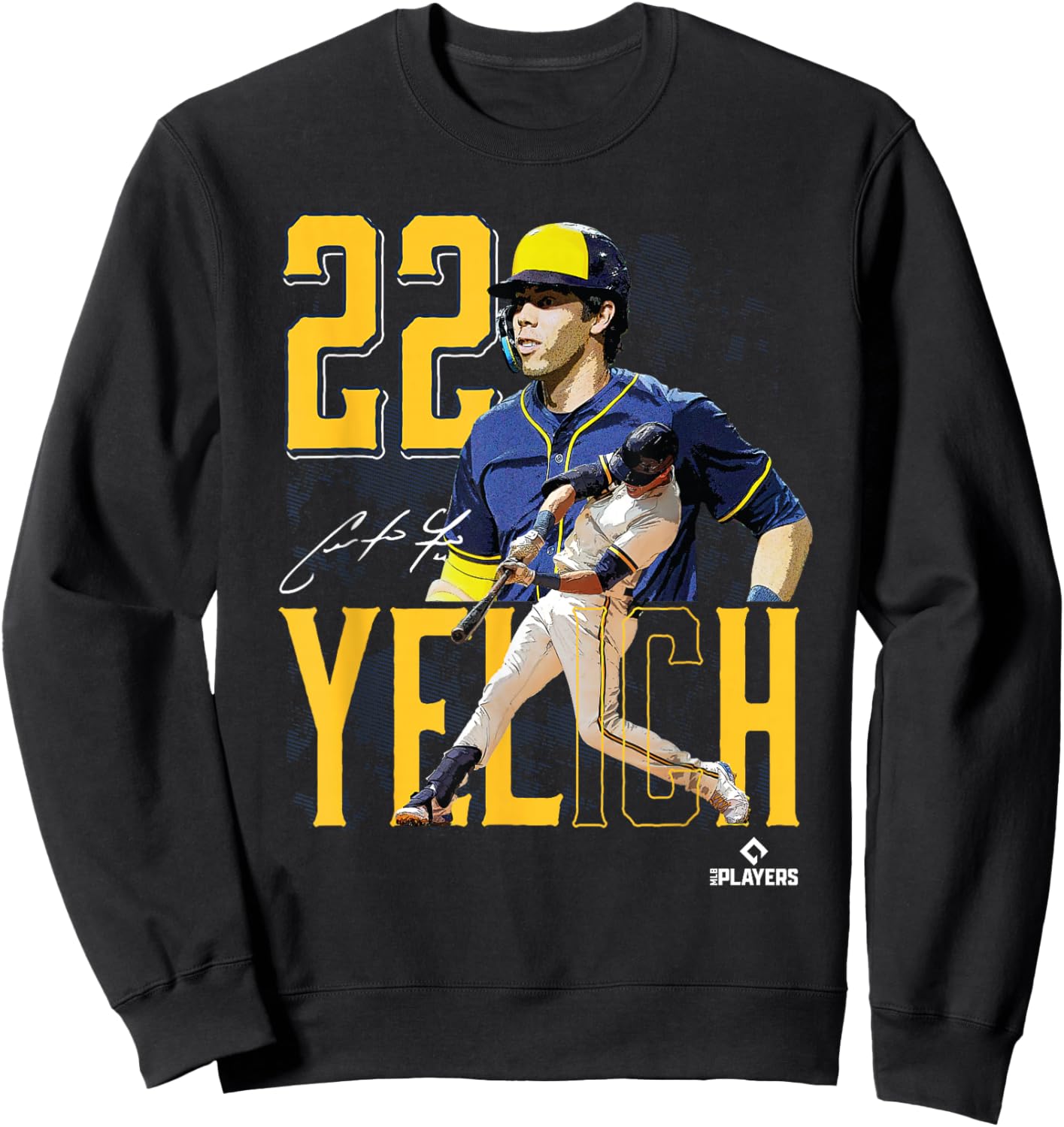 Christian Yelich | Milwaukee baseball | Players | MLBYCN3003 Sweatshirt - Sweatshirt | Black