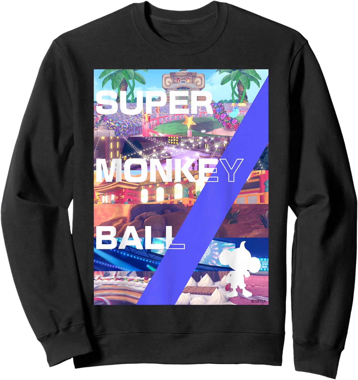Super Monkey Ball Banana Rumble WORLD Sweatshirt - Sweatshirt | Black