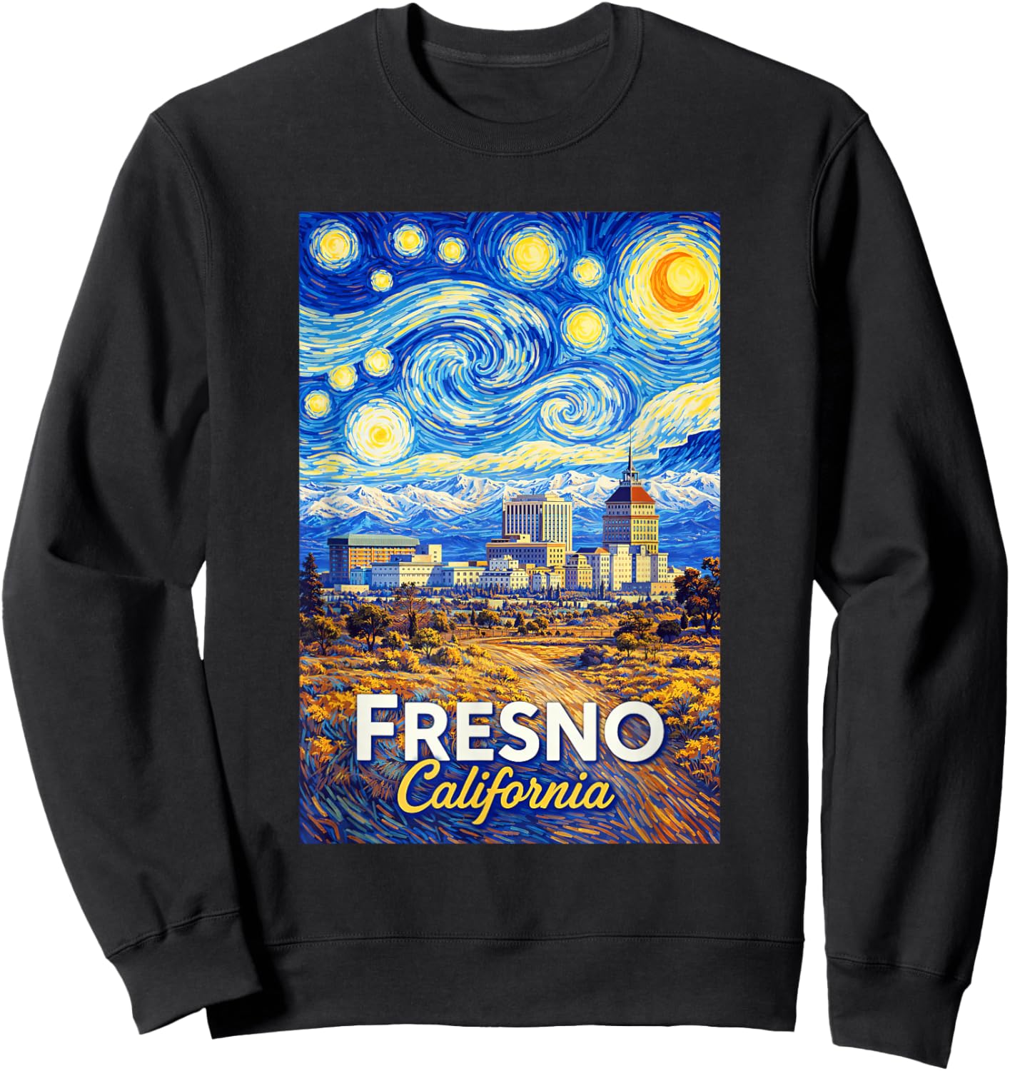 Fresno California Sweatshirt - Sweatshirt | Black