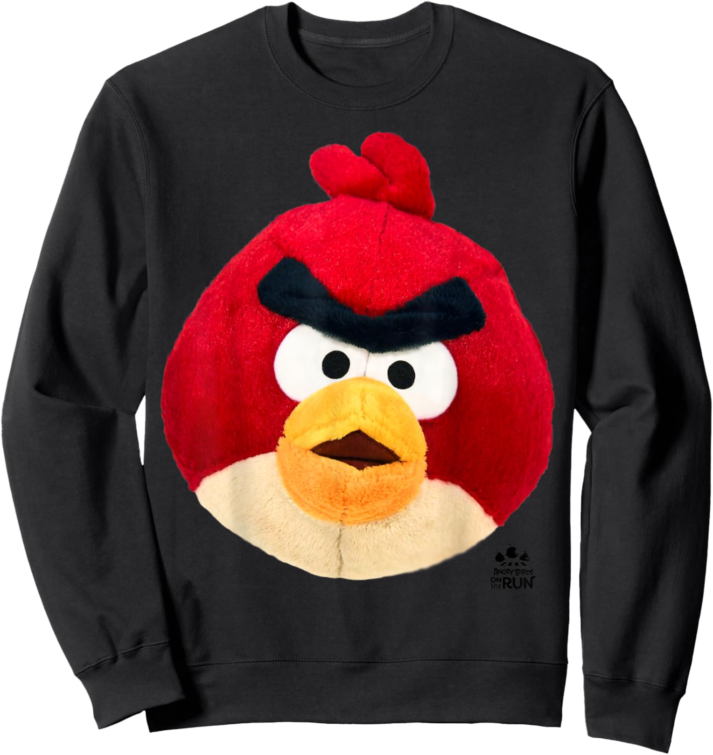 Angry Birds Red Plush Sweatshirt - Sweatshirt | Black