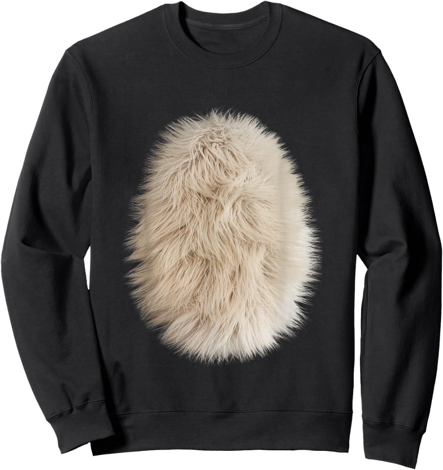 Funny Feline Belly Hair Costume for Cat Lovers Men Women Kids Sweatshirt - Sweatshirt | Black