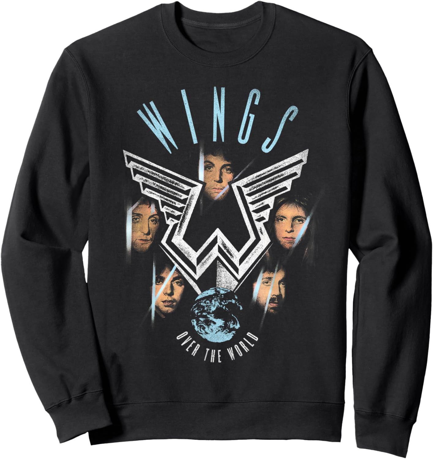 Official Paul McCartney Wings Over The World Sweatshirt - Sweatshirt | Black