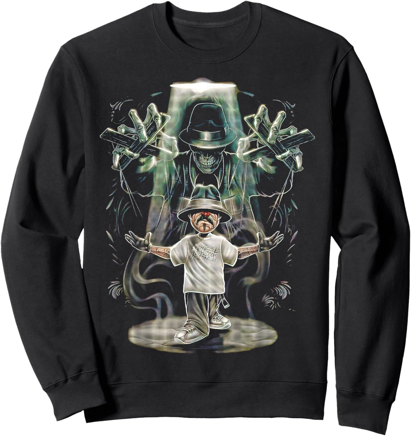 Chicano Cholo Payaso Homie Pachuco Cool Mexicans Gangster Sweatshirt - Sweatshirt | Black