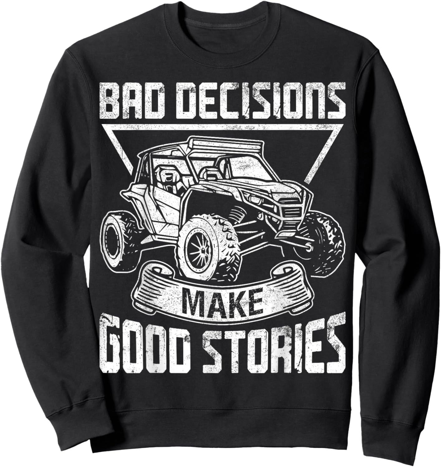 Funny SxS Design Women SxS UTV Side By Side Vehicle Sweatshirt - Sweatshirt | Black