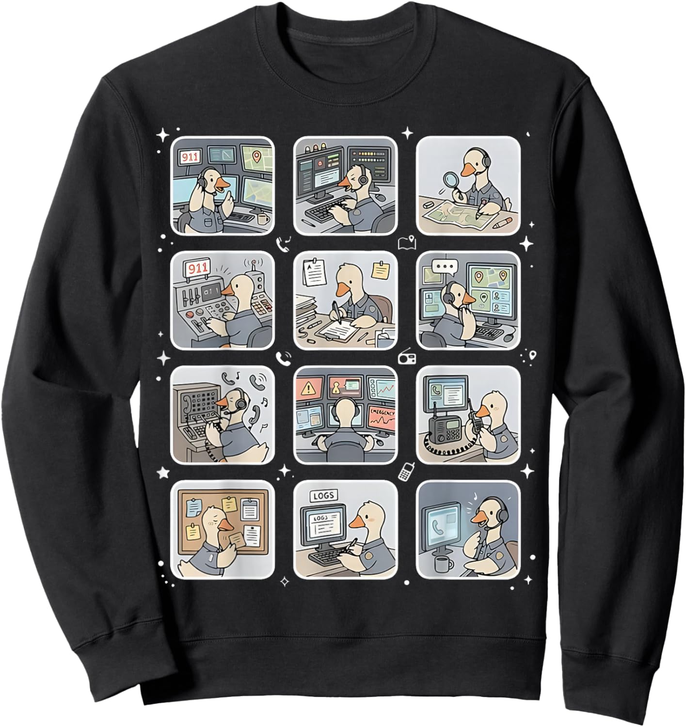 Call Operator Sweatshirt - Sweatshirt | Black