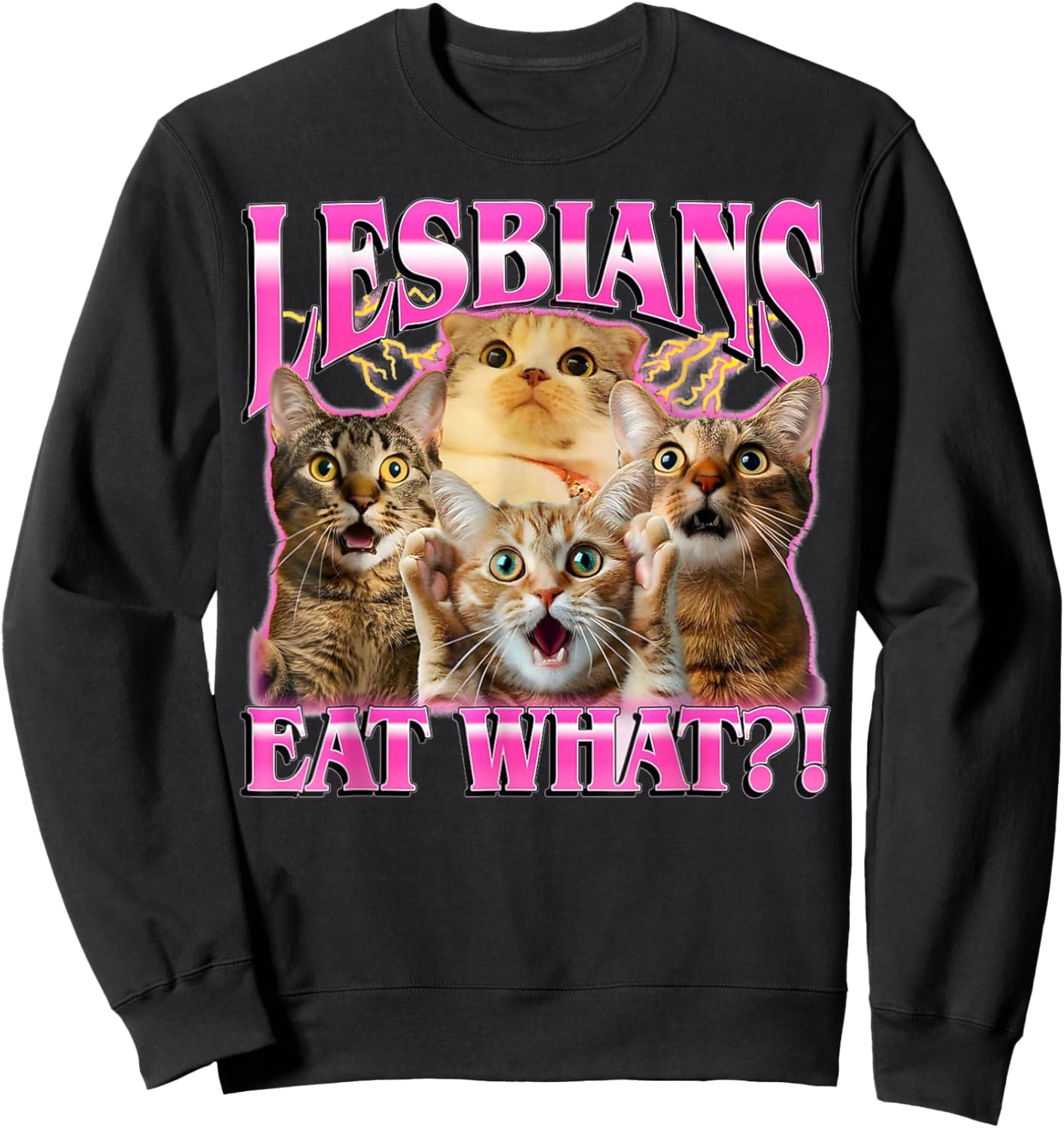 90s Graphic Sweatshirt - Sweatshirt | Black