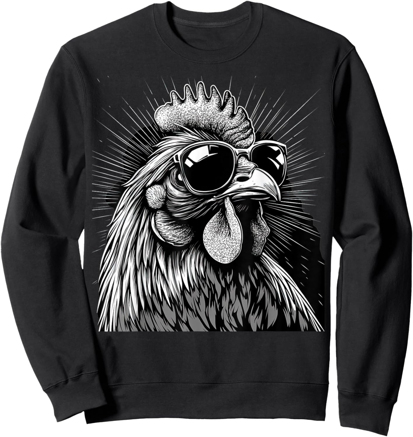 Funny Chicken cool Graffiti Urban art street Sweatshirt - Sweatshirt | Black