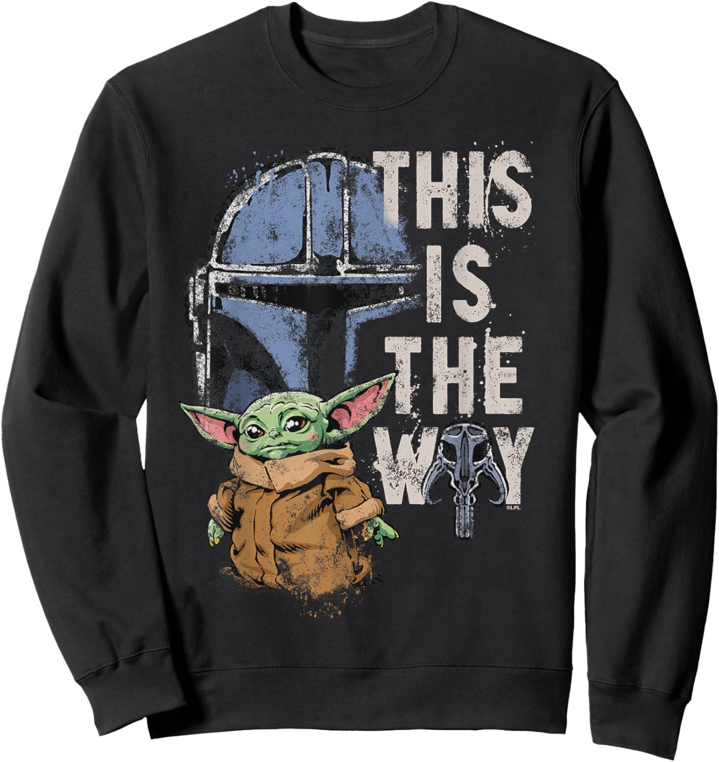 Star Wars The Mandalorian and Grogu This is The Way Graphic Sweatshirt - Sweatshirt | Black