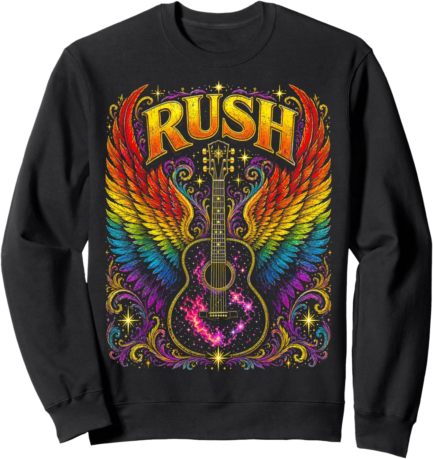 Guitar Rush - Women Kid Sweatshirt - Sweatshirt | Black