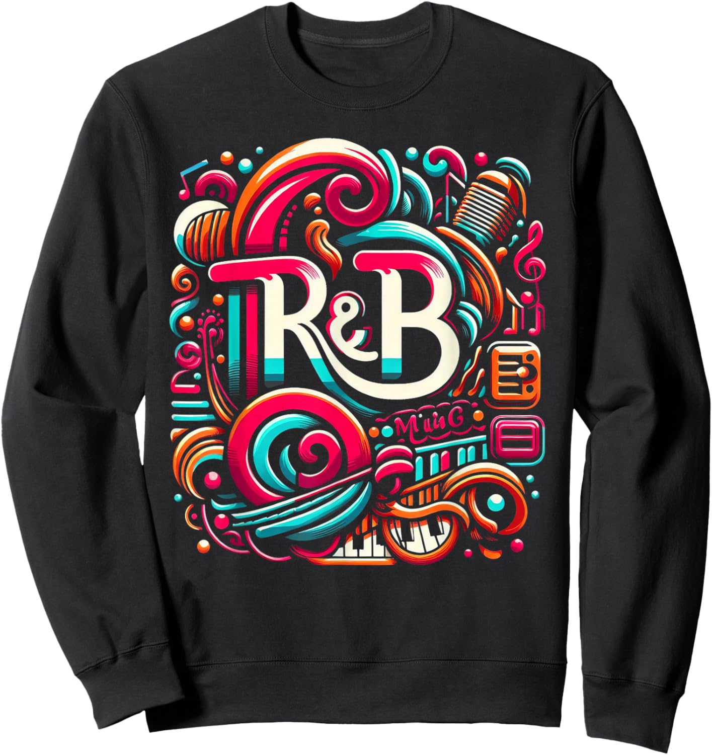 R&B Music Lover Sweatshirt - Sweatshirt | Black
