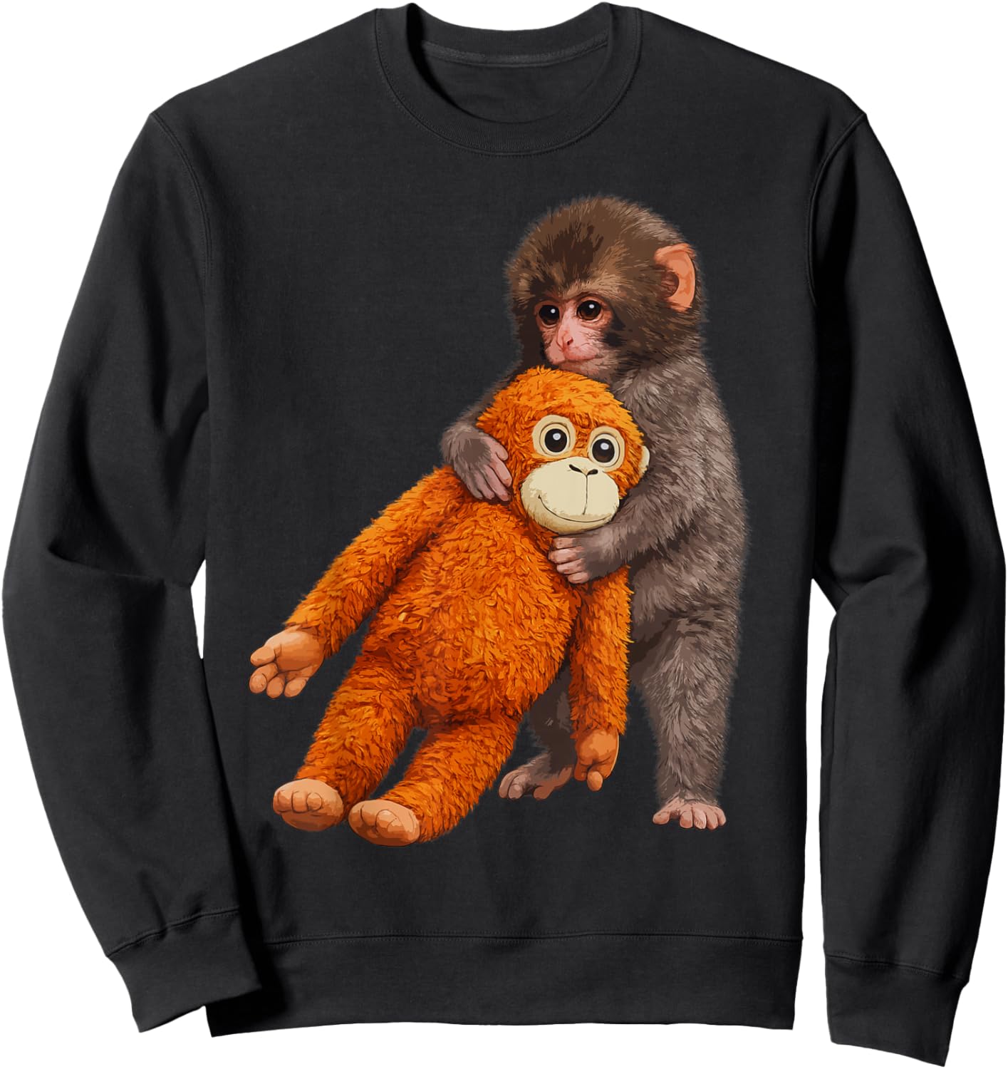 Baby Monkey Cute Punch 2026 Sweatshirt - Sweatshirt | Black