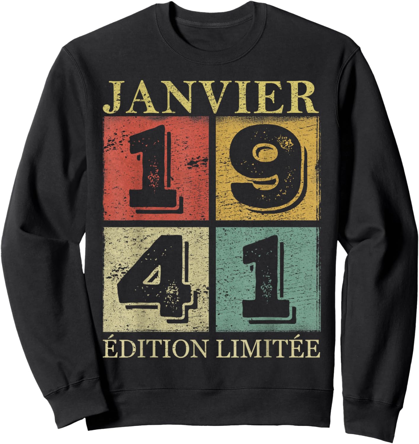 January 1941 85 Years Birthday Gift Man January 1941 Sweatshirt - Sweatshirt | Black