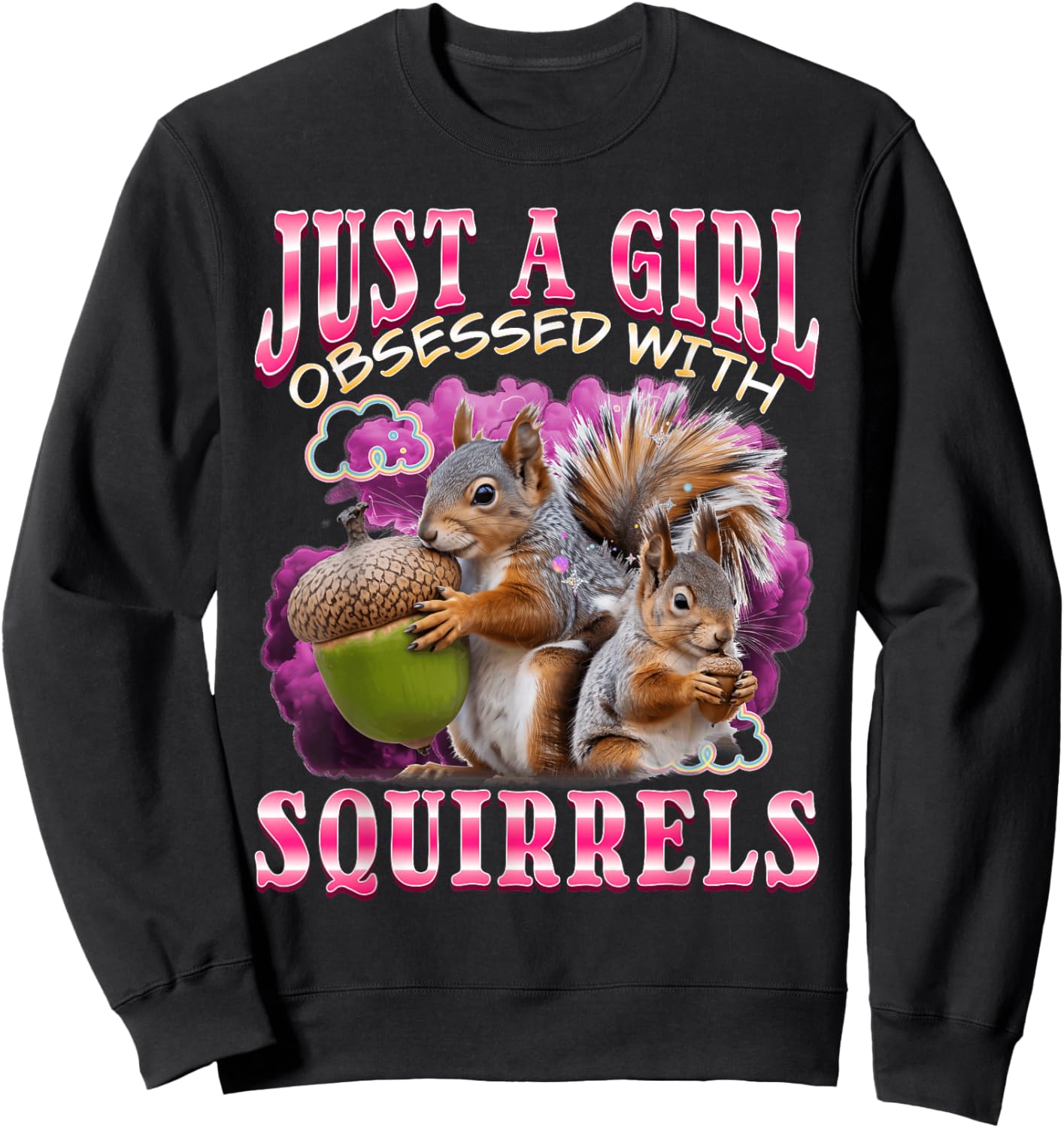 Funny Squirrel Sweatshirt - Sweatshirt | Black