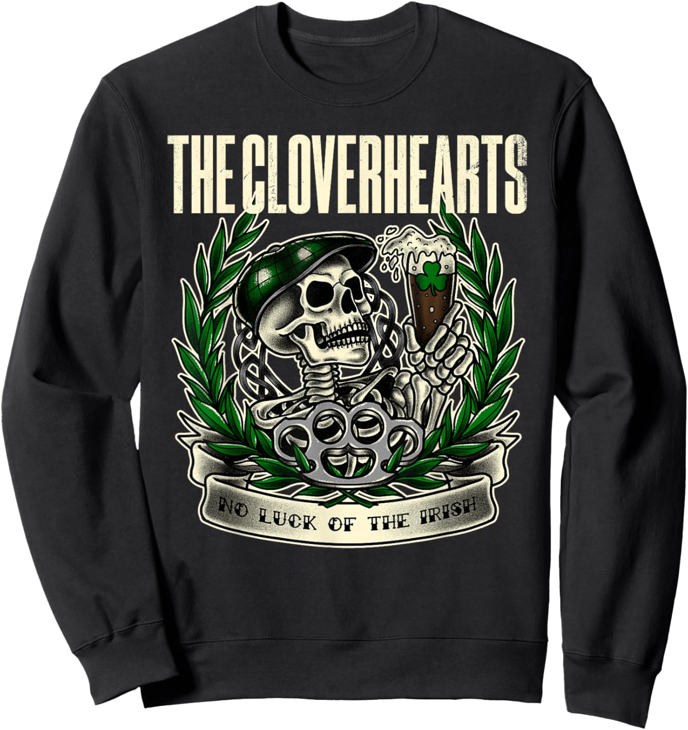 No Luck of The Irish Sweatshirt - Sweatshirt | Black
