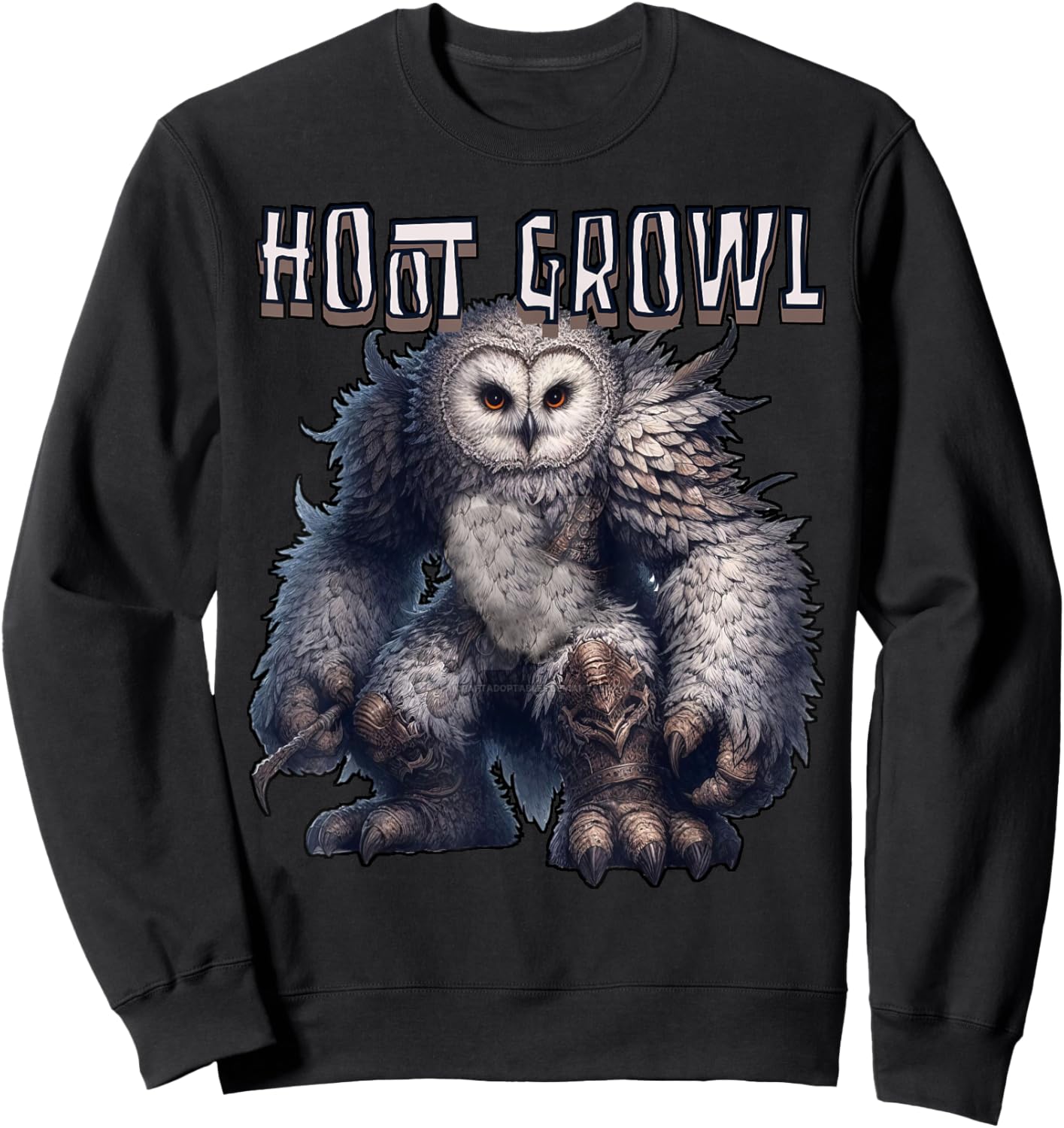 Hal Owl Half Bear Half Man Sweatshirt - Sweatshirt | Black
