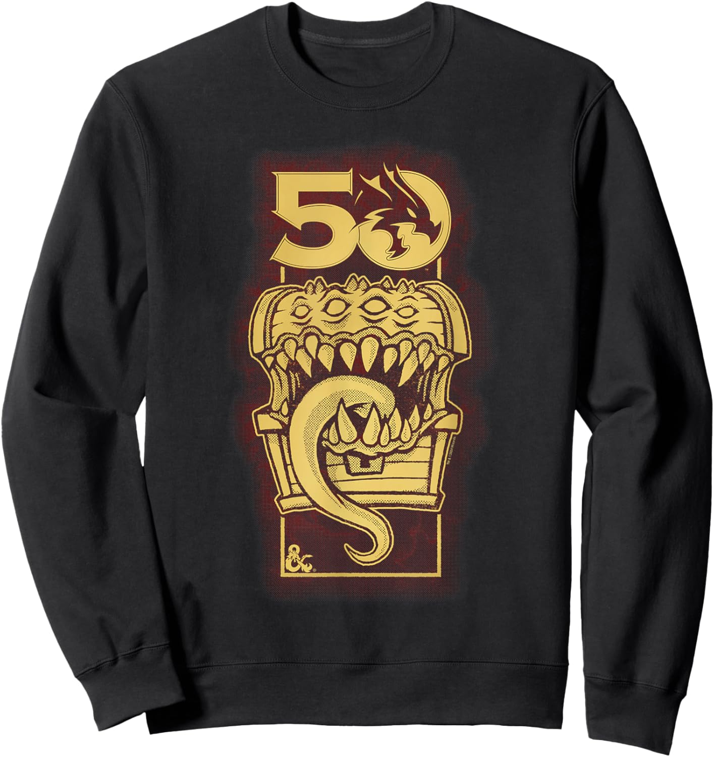 Dungeons & Dragons Dyed 50th Mimic Sweatshirt - Sweatshirt | Black