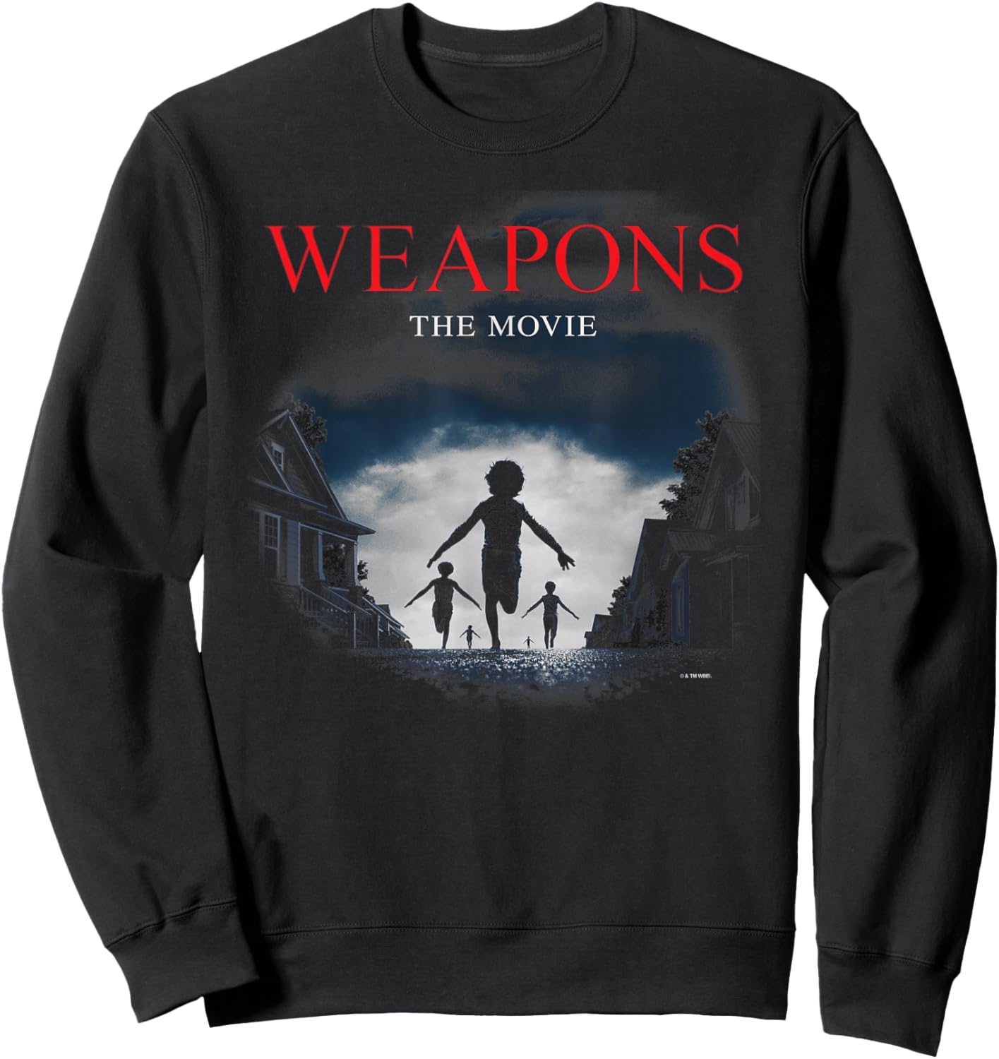 Weapons The Movie Poster Children Running to The Horizon Sweatshirt - Sweatshirt | Black