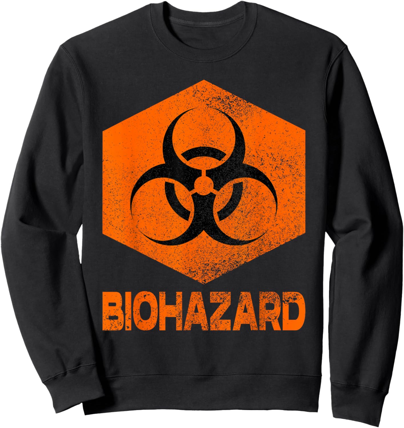 Biohazard Novelty Apparel Women Kid Science Teachers Sweatshirt - Sweatshirt | Black