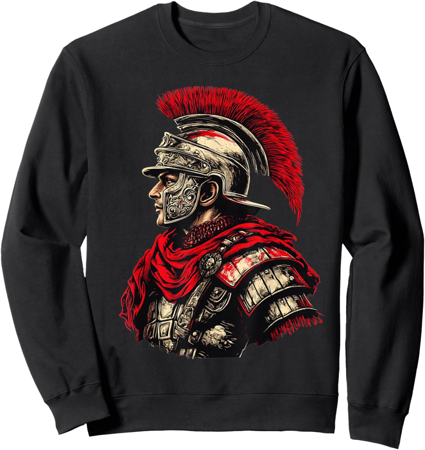 Weightlifting fitness gym Roman soldier Legion Sweatshirt - Sweatshirt | Black