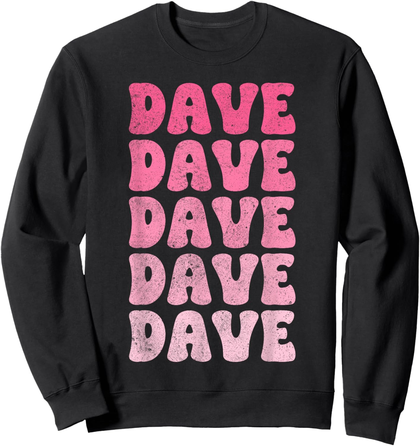 Dave Vintage Retro Sweatshirt - Sweatshirt | Black