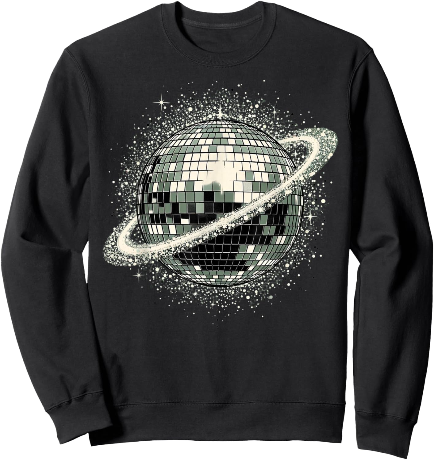 Cool Disco Ball Planet Dance Club Retro Party Sweatshirt - Sweatshirt | Black