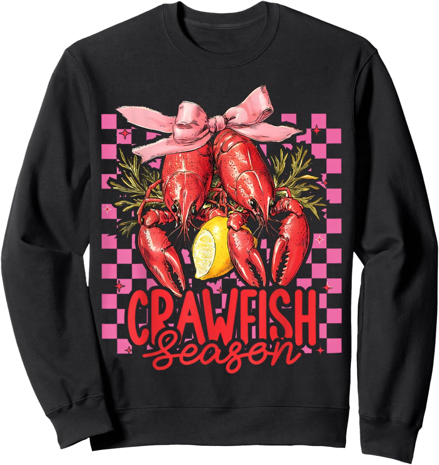 Crawfish Season Crawfish Boil Lobster Cajun Men Women Sweatshirt - Sweatshirt | Black