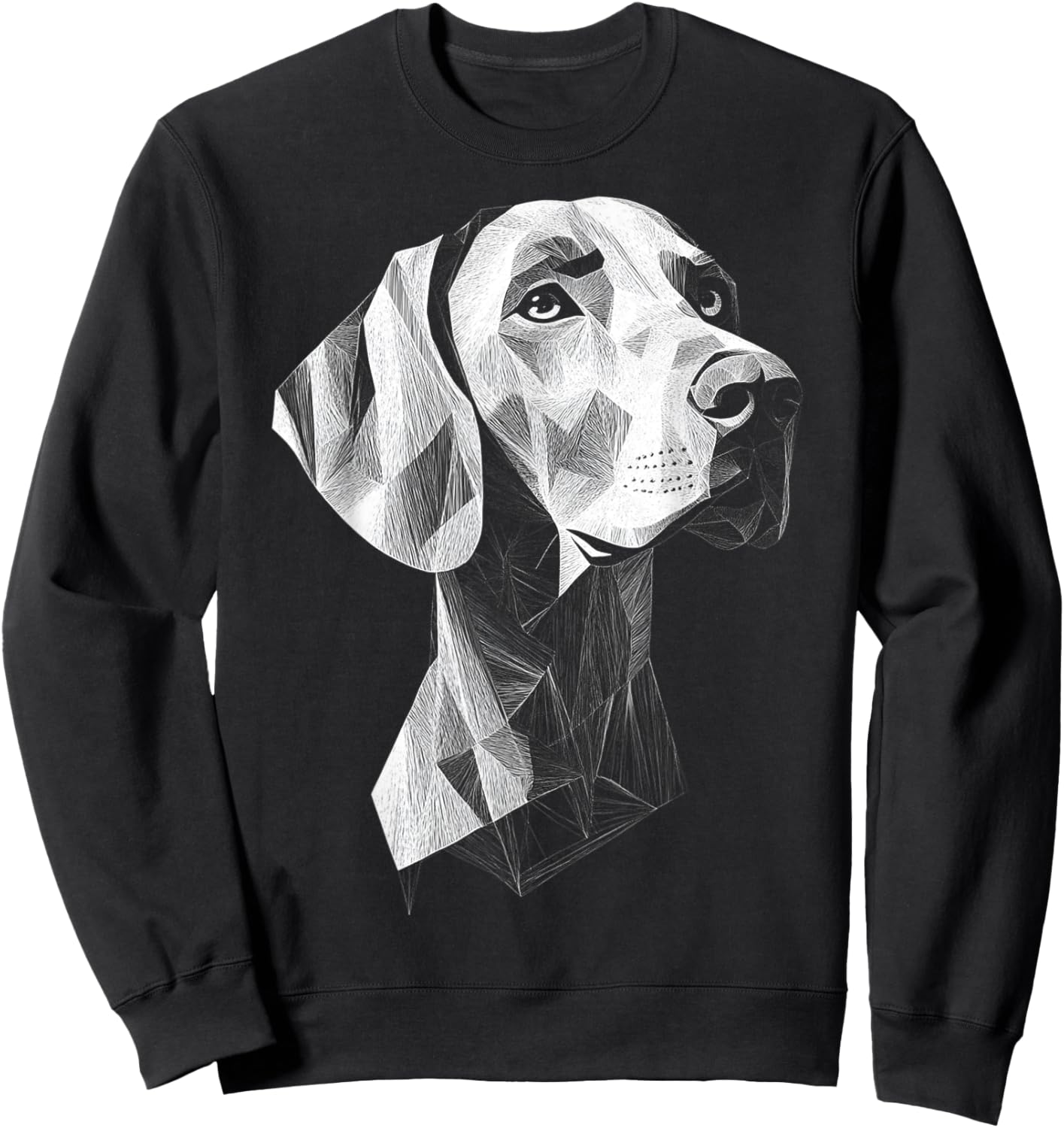 Weimaraner Dog Motif Pet Art Weimaraner Women Kids Sweatshirt - Sweatshirt | Black