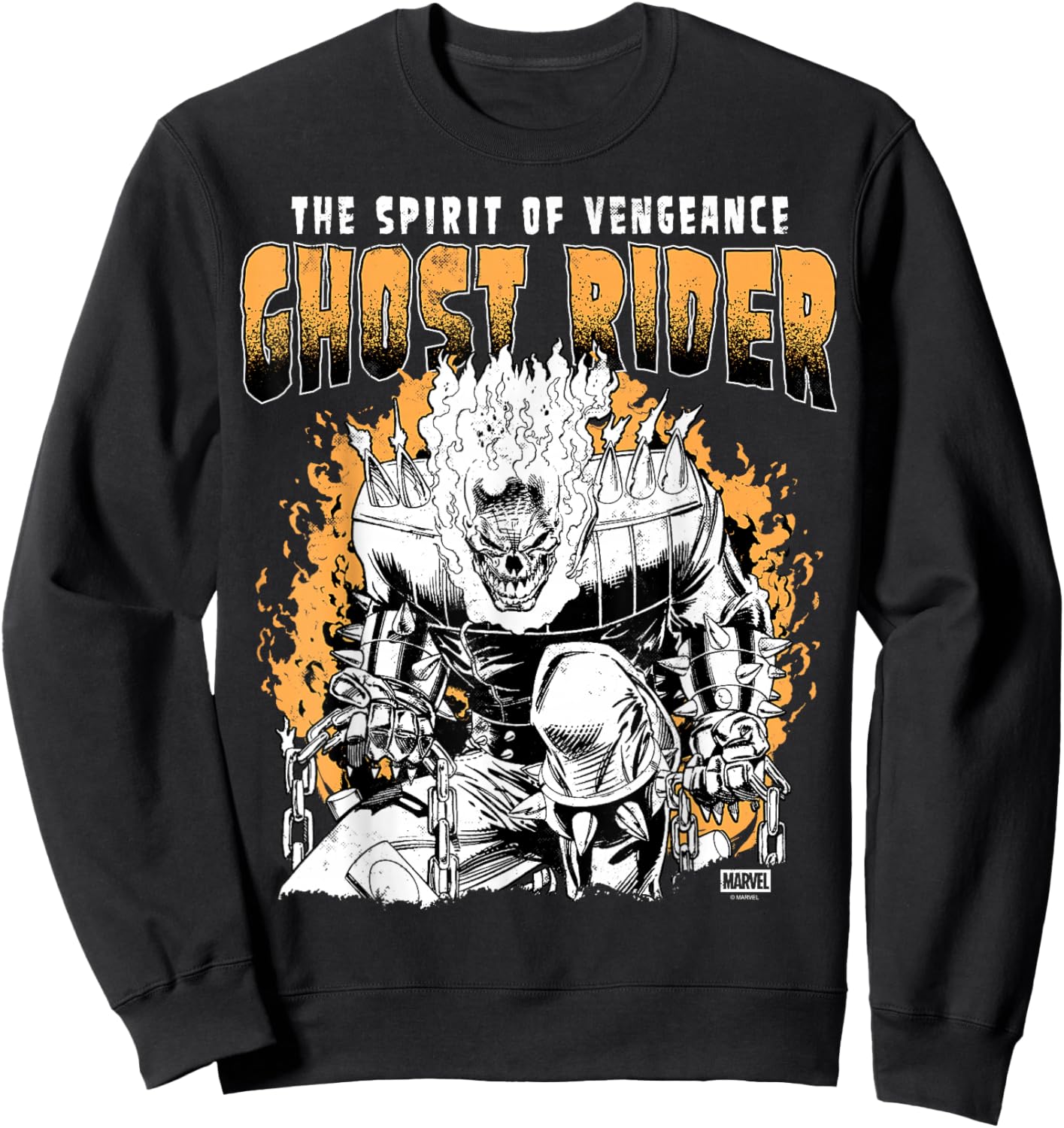 Ghost Rider - Grunge Sweatshirt - Sweatshirt | Black