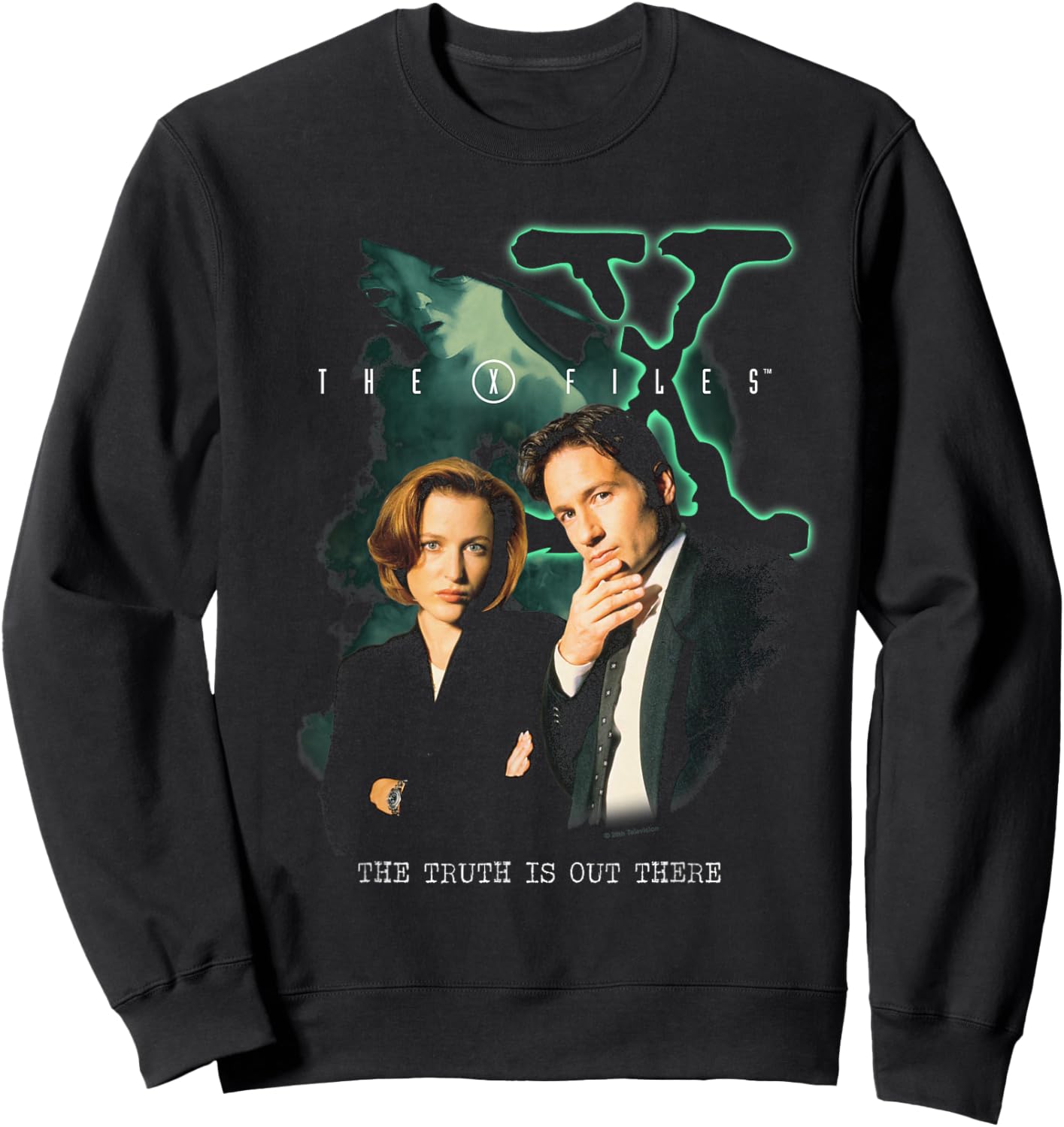 The X-Files Truth is Out There Alien Poster Retro 90's TV Sweatshirt - Sweatshirt | Black