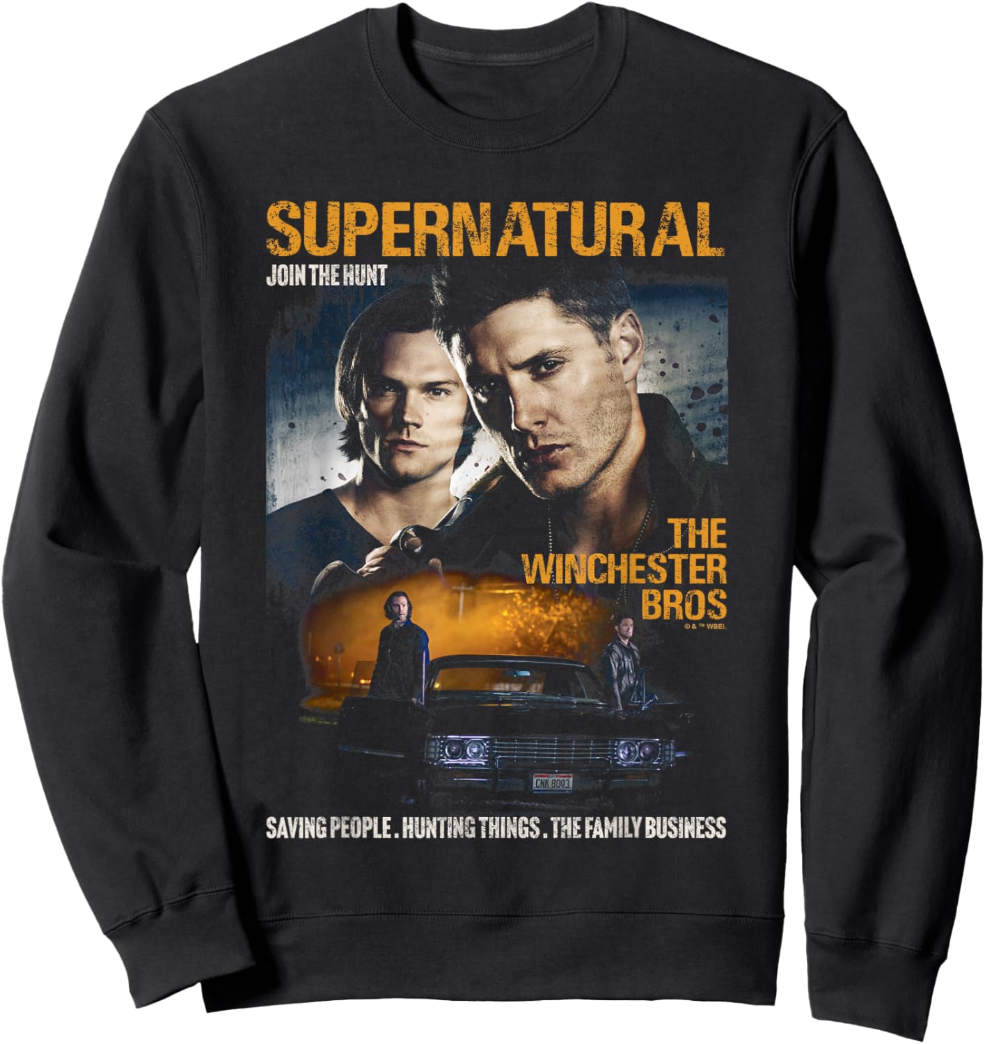 Supernatural Sam and Dean Poster Sweatshirt - Sweatshirt | Black