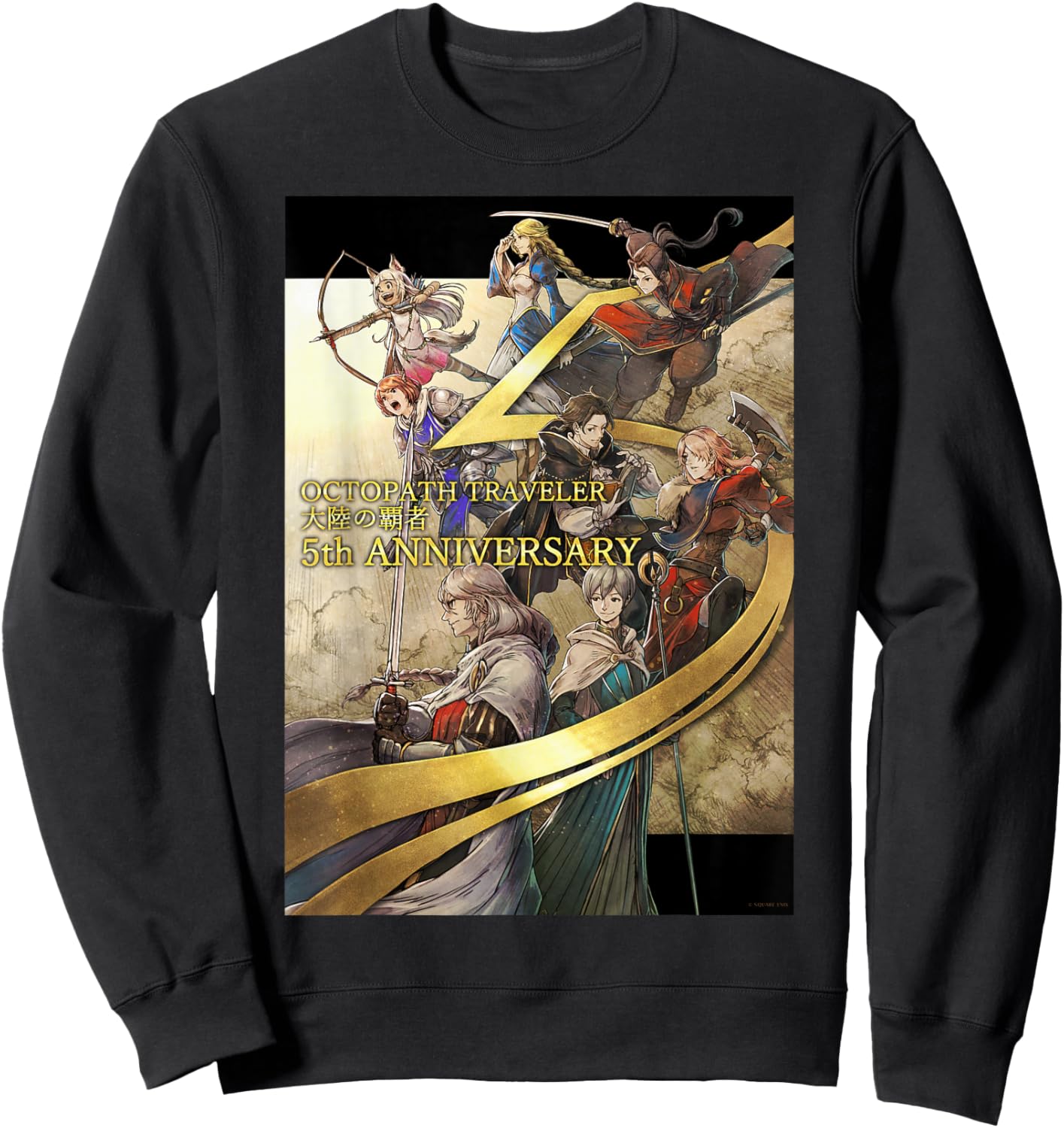 OCTOPATH Traveler: COTC - 5th Anniversary Sweatshirt - Sweatshirt | Black