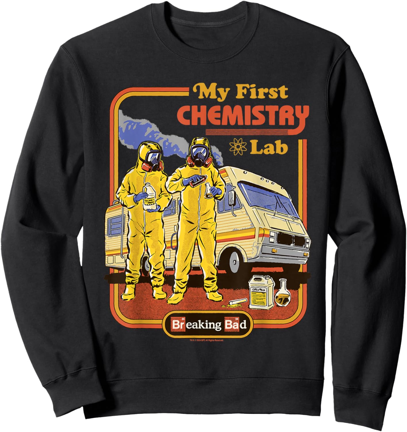 Breaking Bad My First Chemistry Lab Vintage Design TV Show Sweatshirt - Sweatshirt | Black
