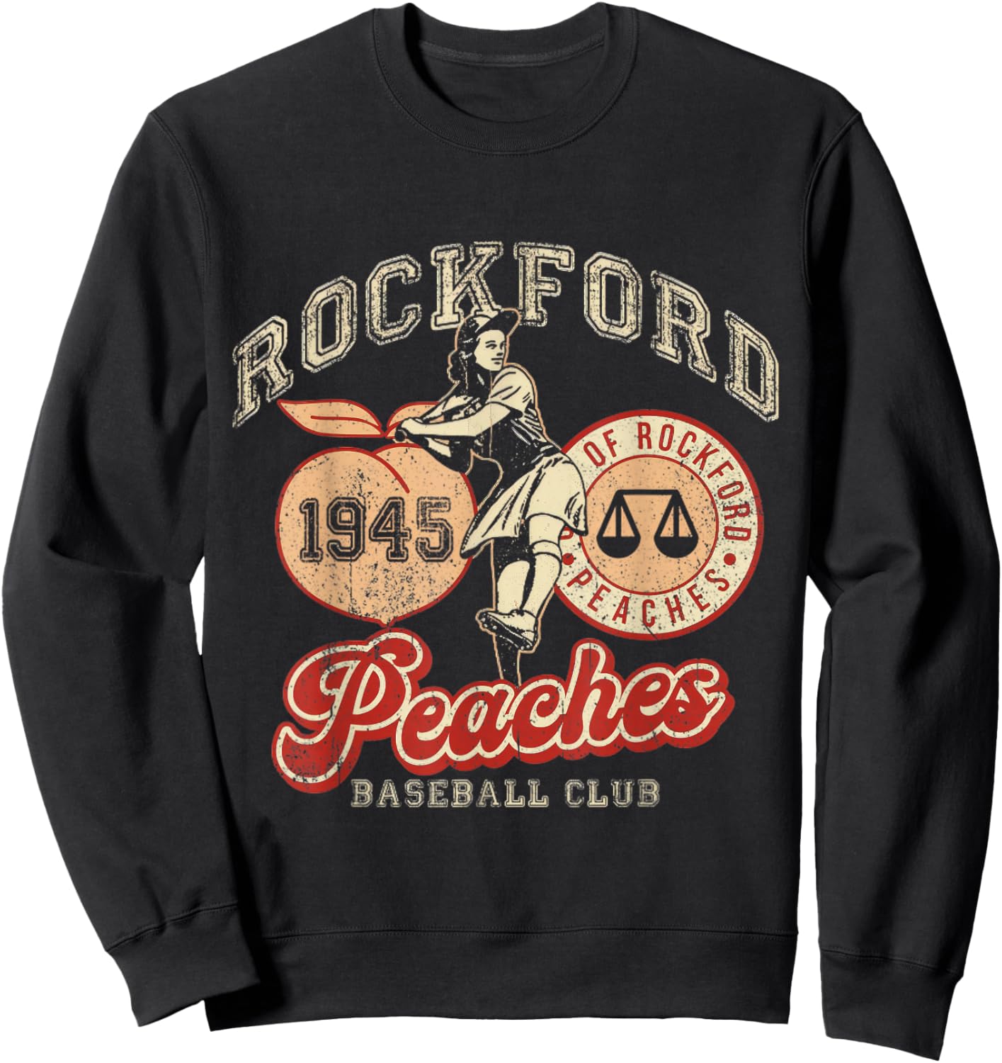 Rockford Vintage 1945 Peaches Sweatshirt - Sweatshirt | Black