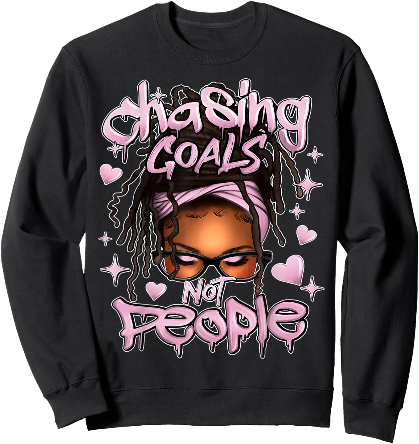 Chasing Girl Orchid 4s Matching Women Sweatshirt - Sweatshirt | Black