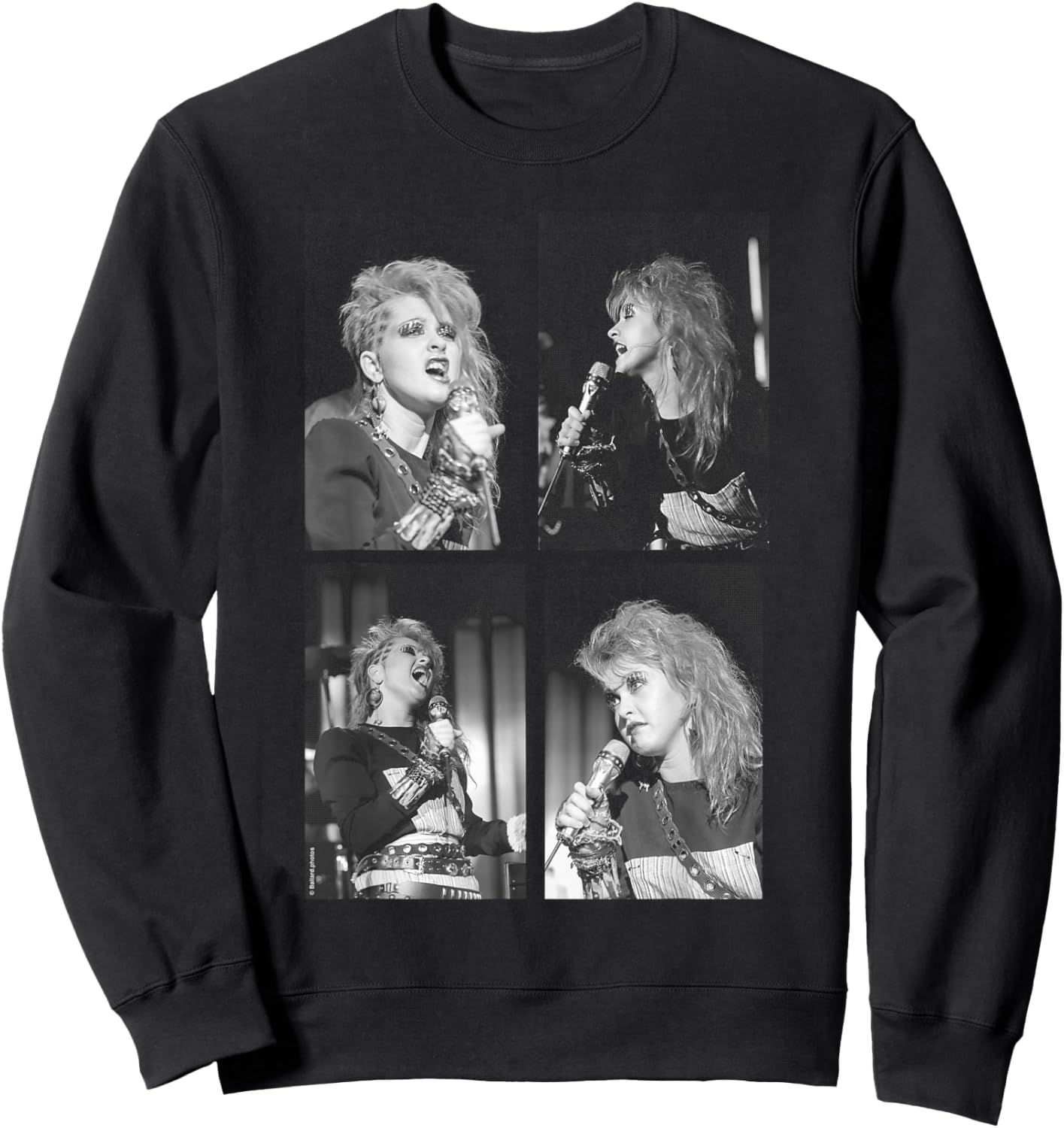 Singer Cyndi Lauper Live Shots by Allan Ballard Sweatshirt - Sweatshirt | Black