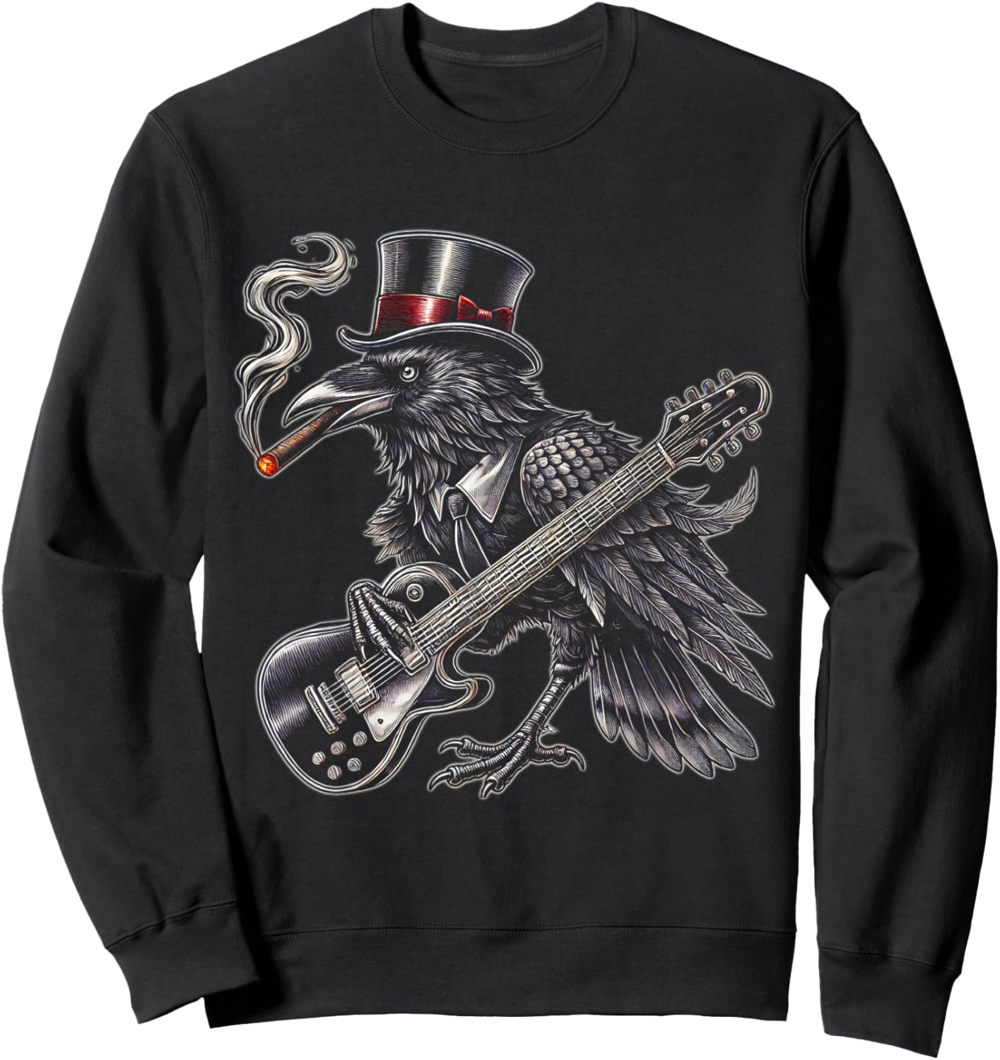 Mystical Black Raven Vintage Styles Crowes Music Bands Gifts Sweatshirt - Sweatshirt | Black