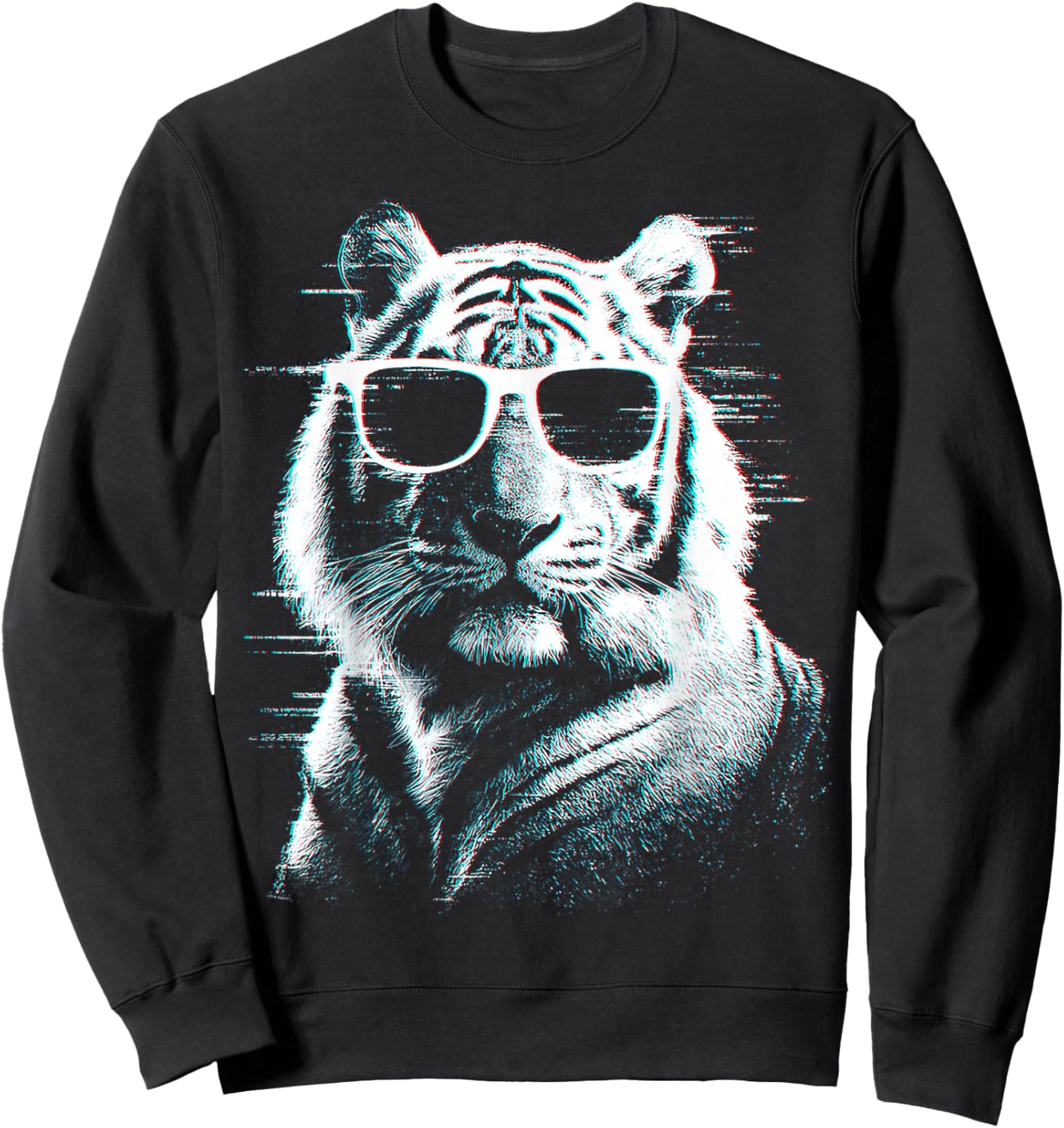 Tiger Sunglasses Sweatshirt - Sweatshirt | Black