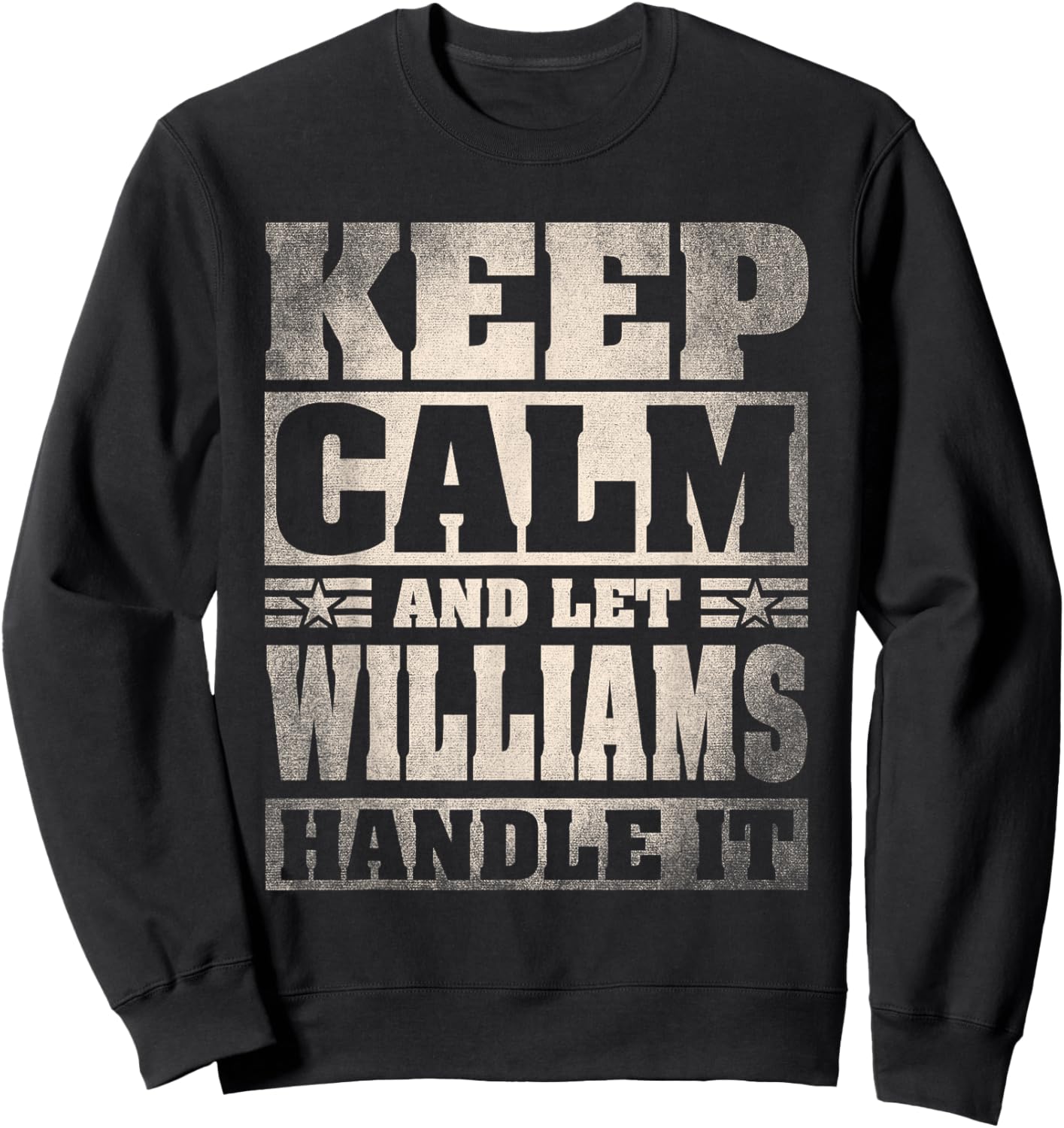 Williams Name Shirt Personalized Williams Last Name Sweatshirt - Sweatshirt | Black