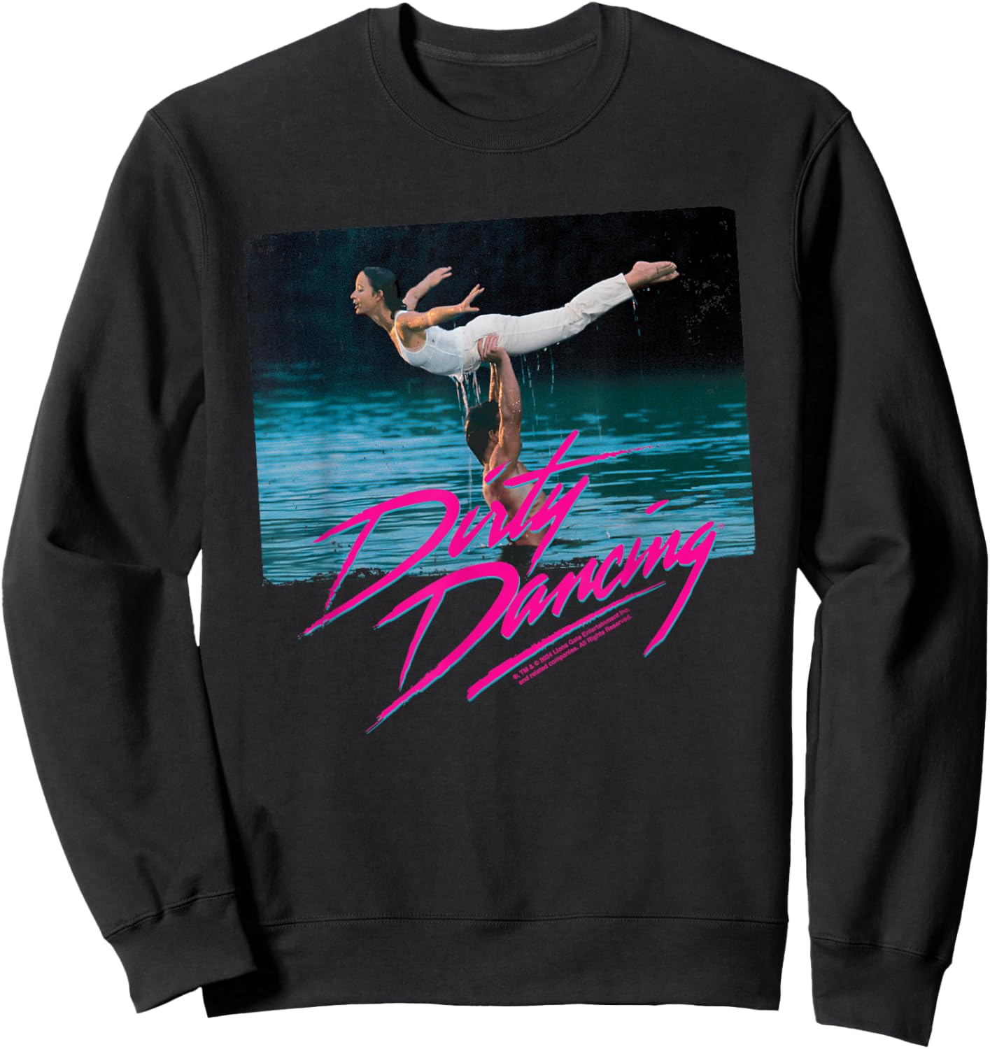 Dirty Dancing Lake Lift Scene , Black, S Sweatshirt - Sweatshirt | Black
