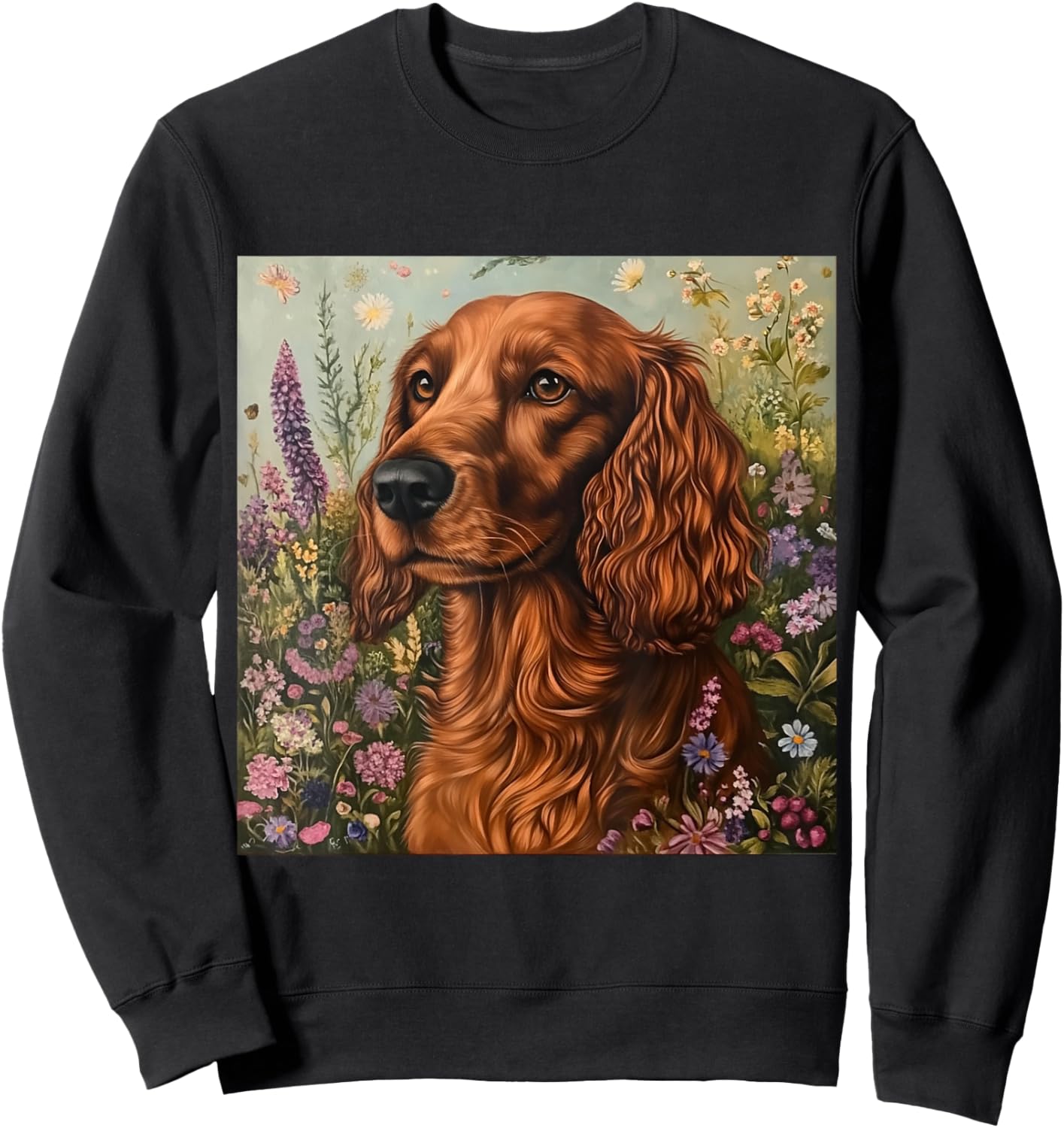 Dog Irish Setter Red Sweatshirt - Sweatshirt | Black