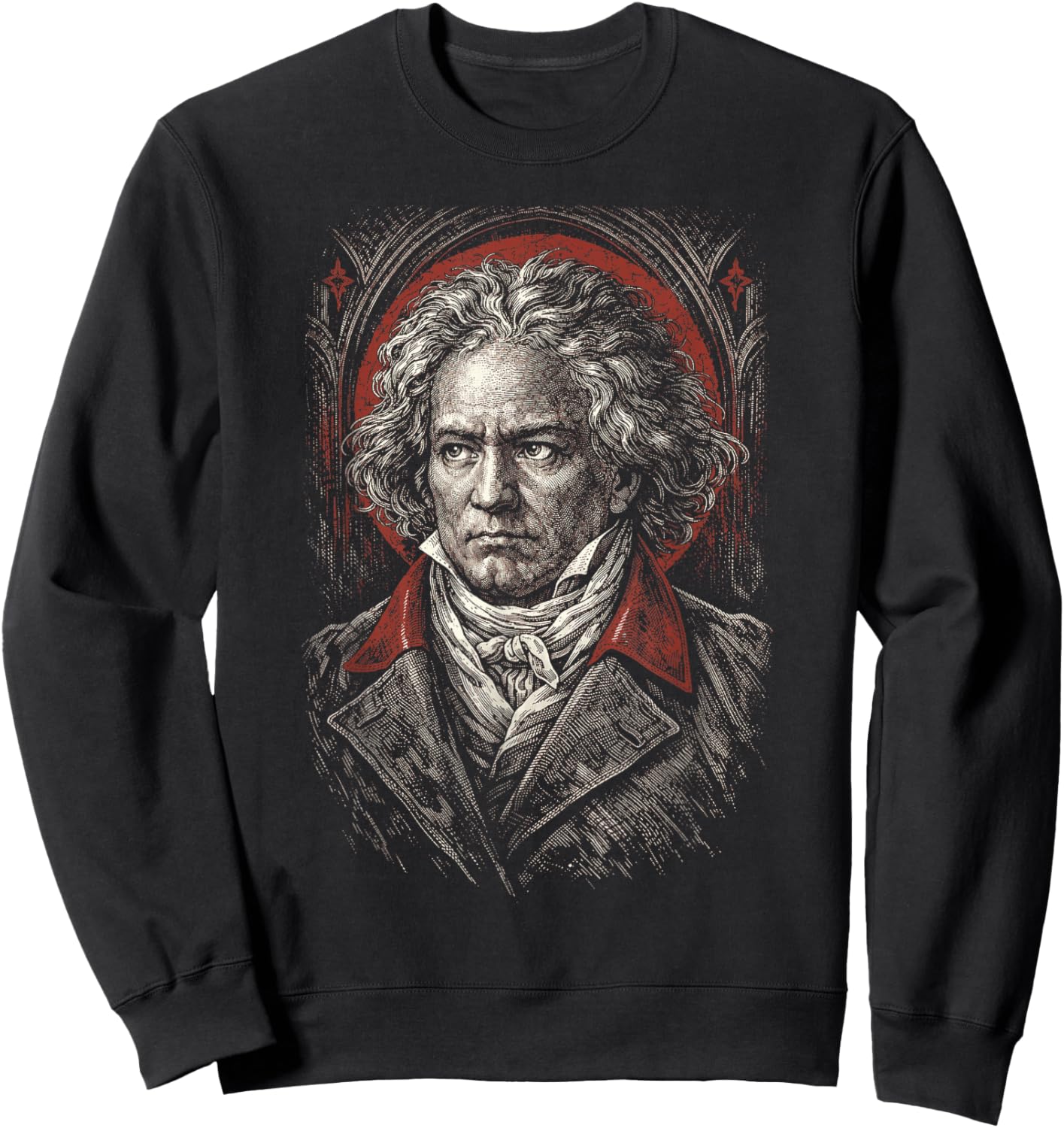 Beethoven-Portrait Ludwig Van Beethoven Classical Music Sweatshirt - Sweatshirt | Black