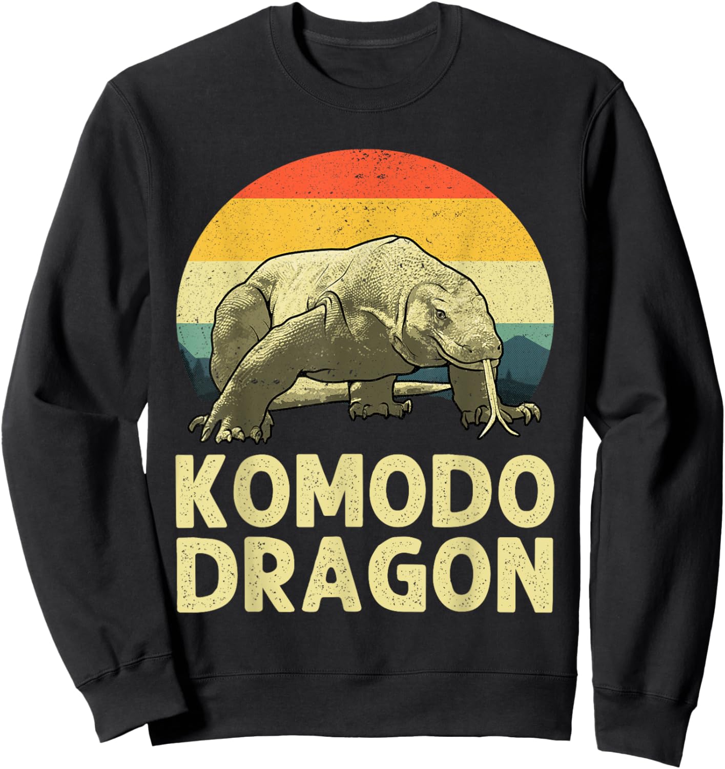 Komodo Dragon Design Women Kids Komodo Dragon Lover Sweatshirt - Sweatshirt | Black