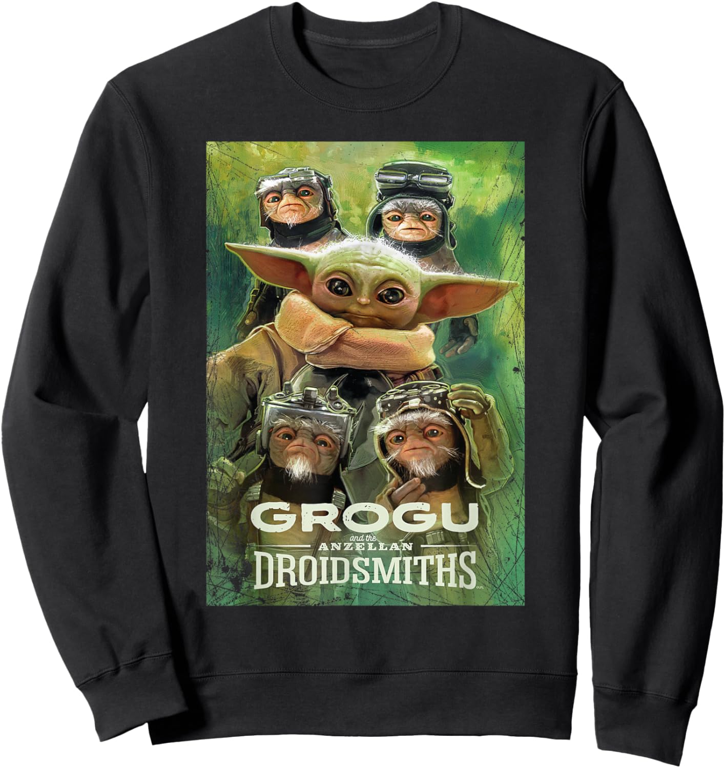Star Wars: The Mandalorian and Grogu Anzellan Droidsmiths Sweatshirt - Sweatshirt | Black