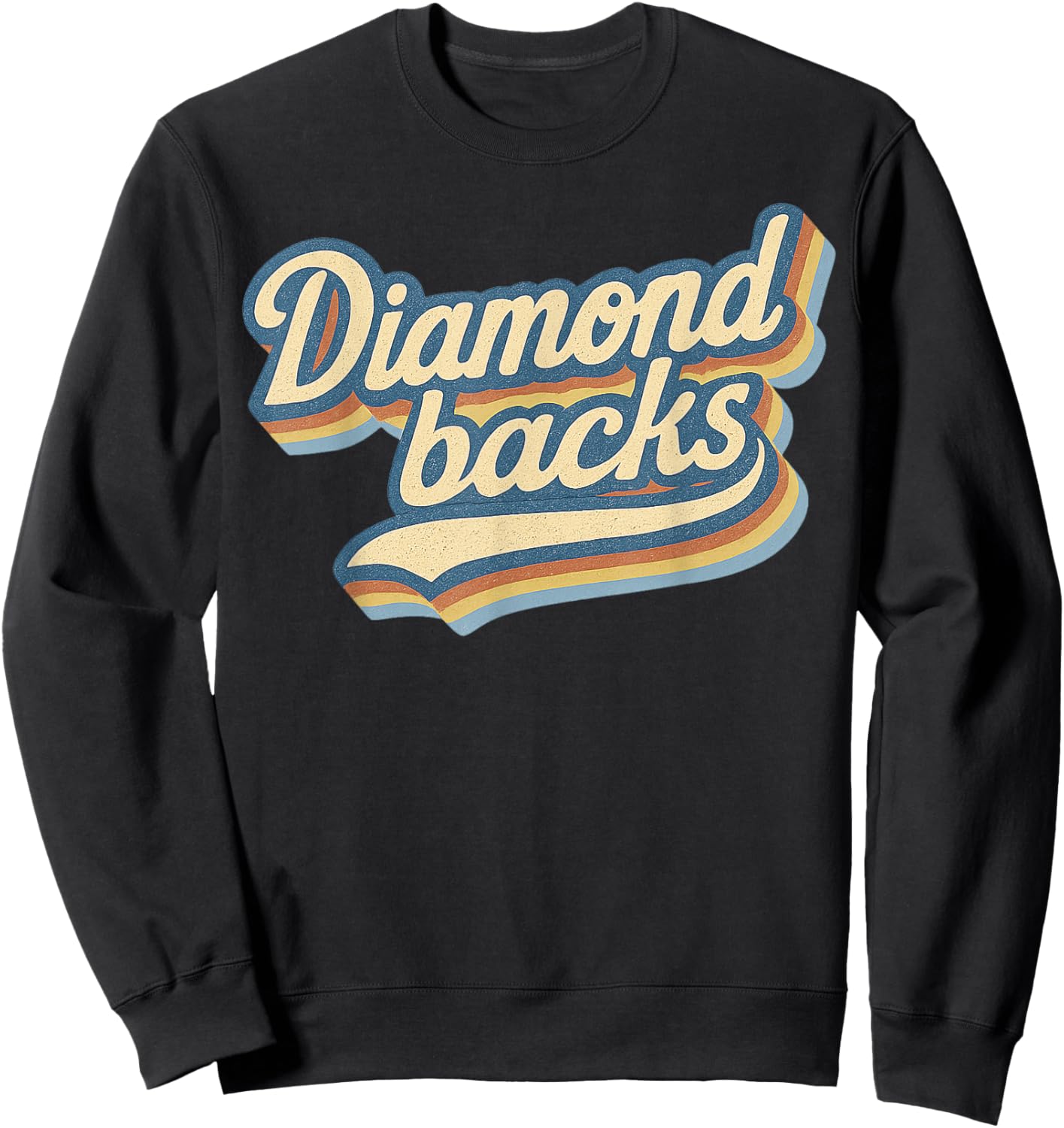 Vintage Diamondbacks Retro Last Name Lover Throwback Sweatshirt - Sweatshirt | Black