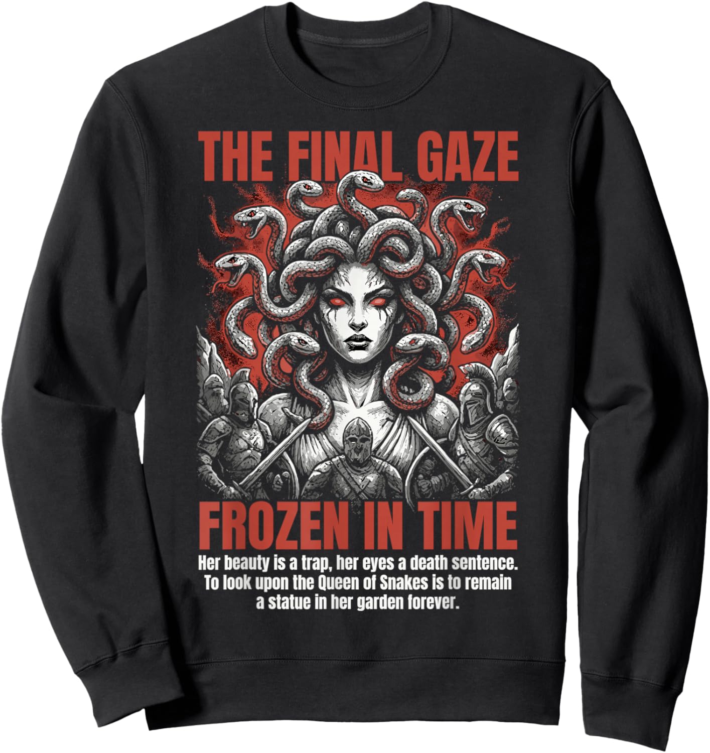 Gorgon Medusa Tabletop Dark RPG Fantasy Gamer Sweatshirt - Sweatshirt | Black