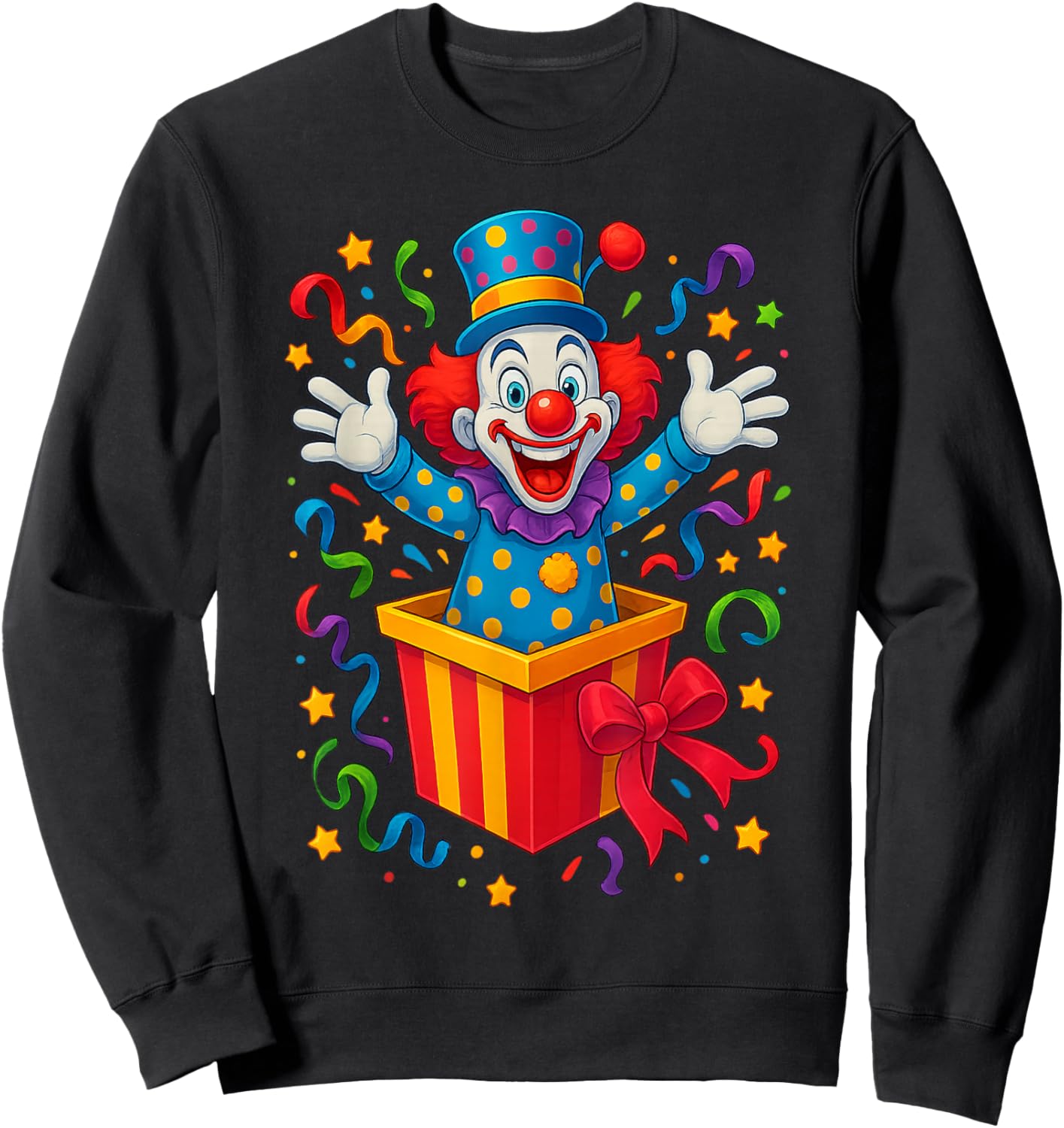 Helau Clown Fancy Dress Costume Carnival Sweatshirt - Sweatshirt | Black