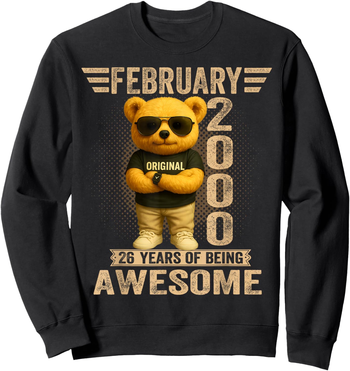 Teddy Bear 26 Years February 2000 Sweatshirt - Sweatshirt | Black