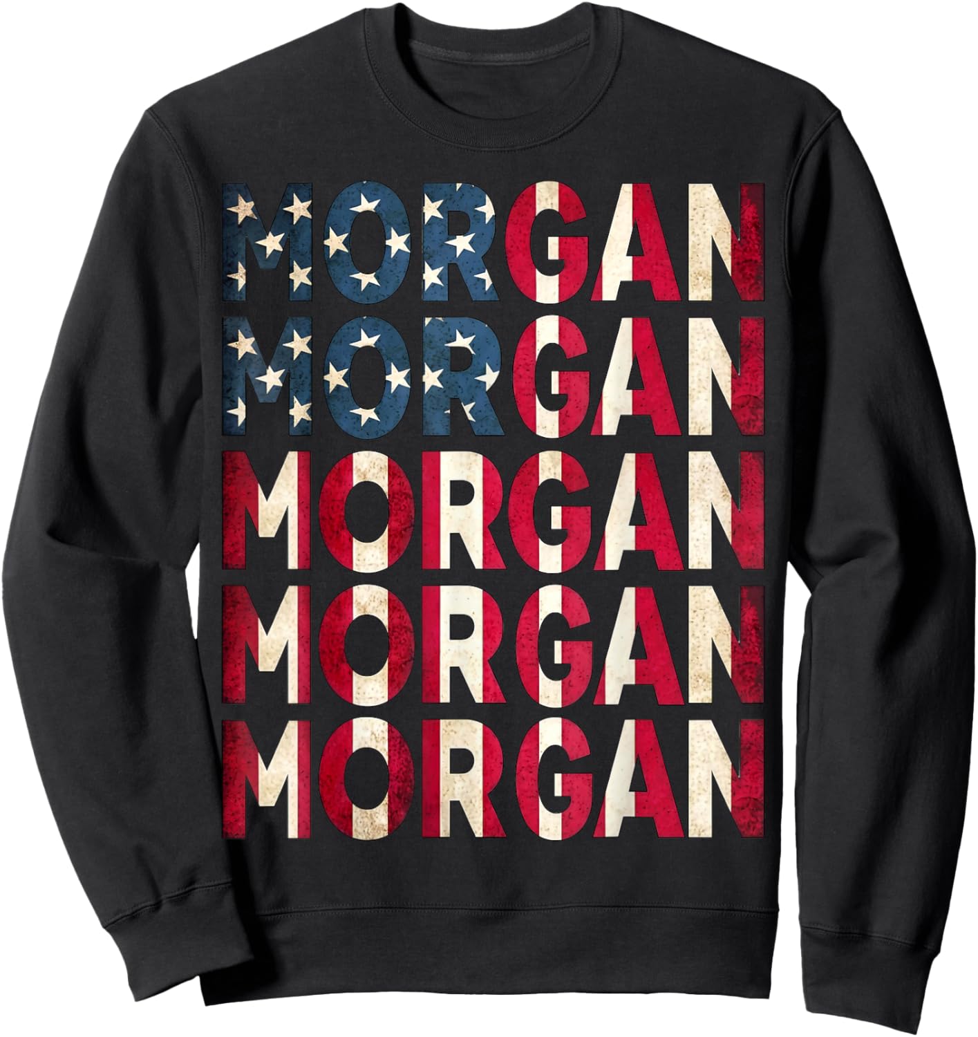 Funny Morgan First Name Personalized Women Kids Meme Sweatshirt - Sweatshirt | Black